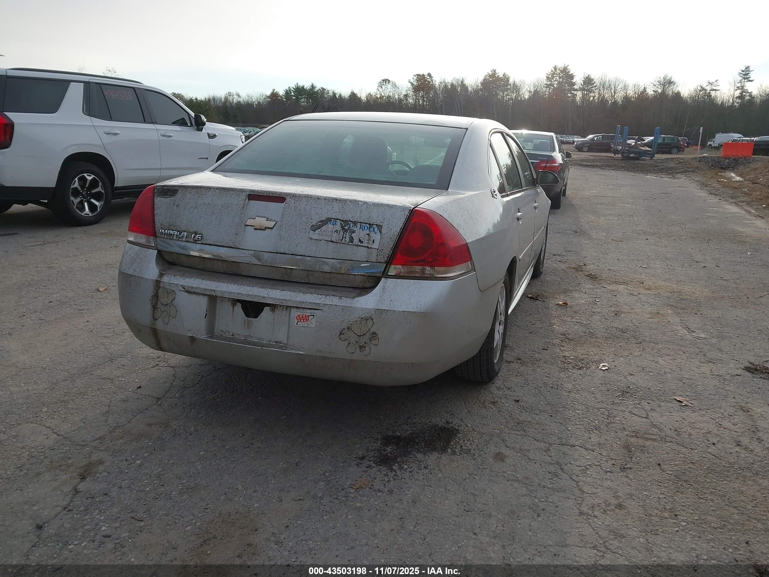 2009 Chevrolet Impala Ls Серебряный vin: 2G1WB57N791292436