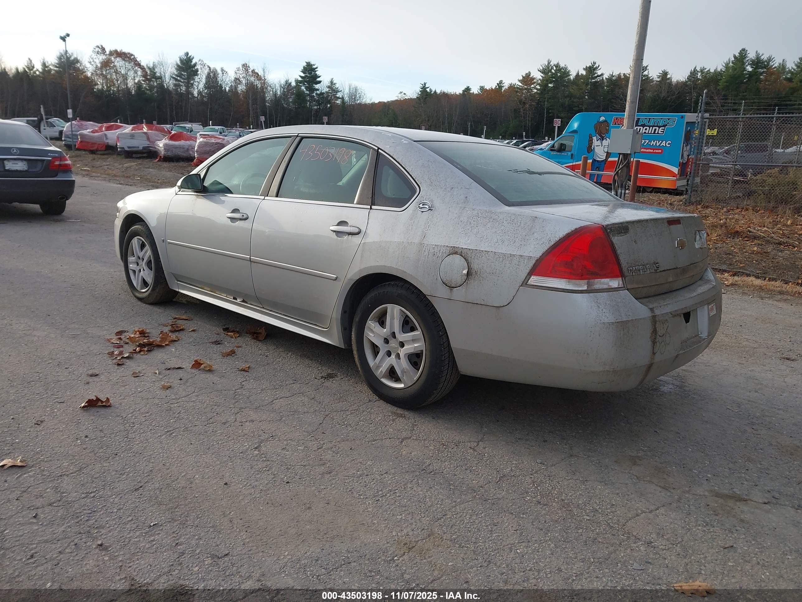 2009 Chevrolet Impala Ls Серебряный vin: 2G1WB57N791292436