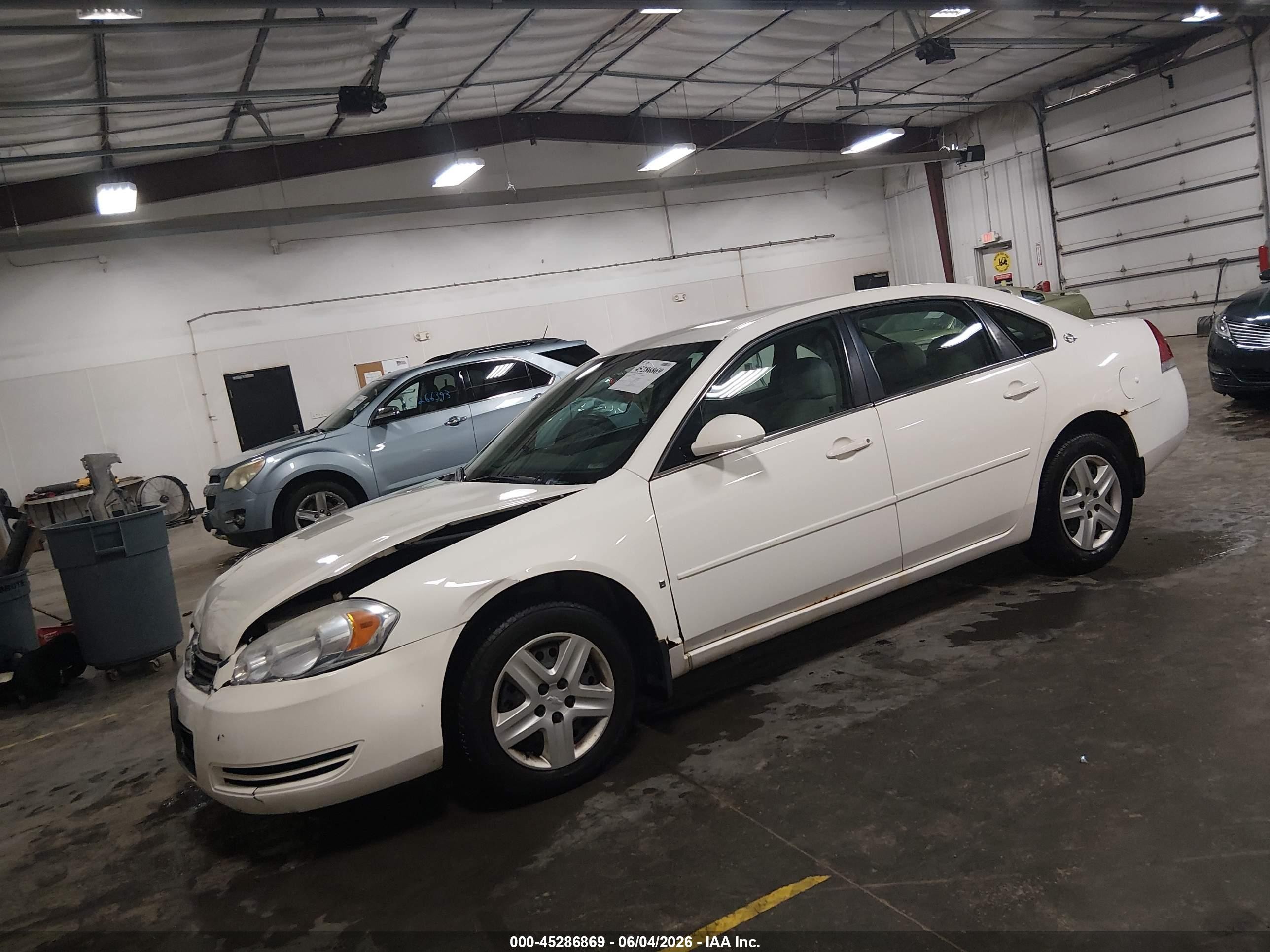 2006 Chevrolet Impala Ls White vin: 2G1WB58K069425328