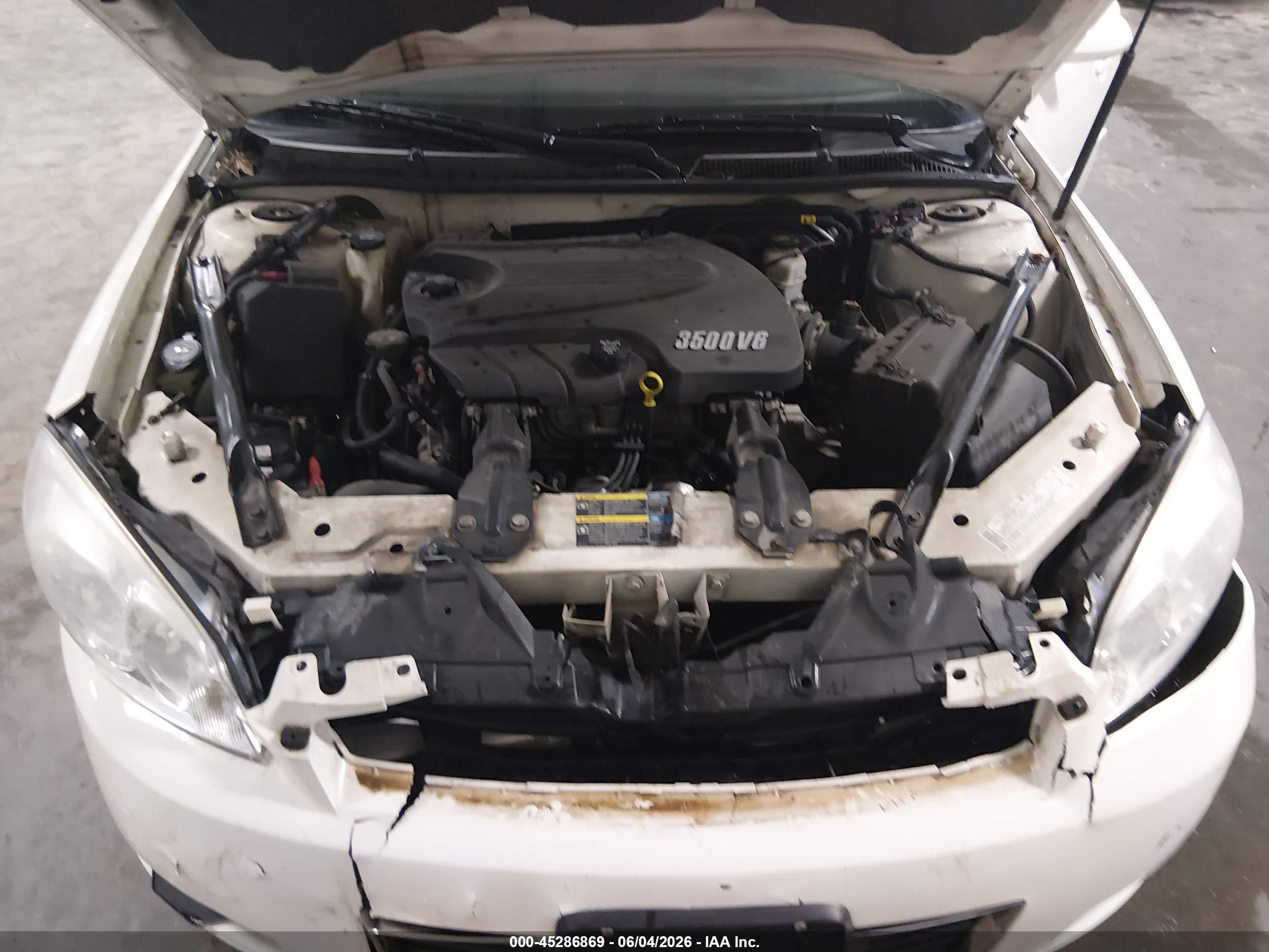 2006 Chevrolet Impala Ls White vin: 2G1WB58K069425328