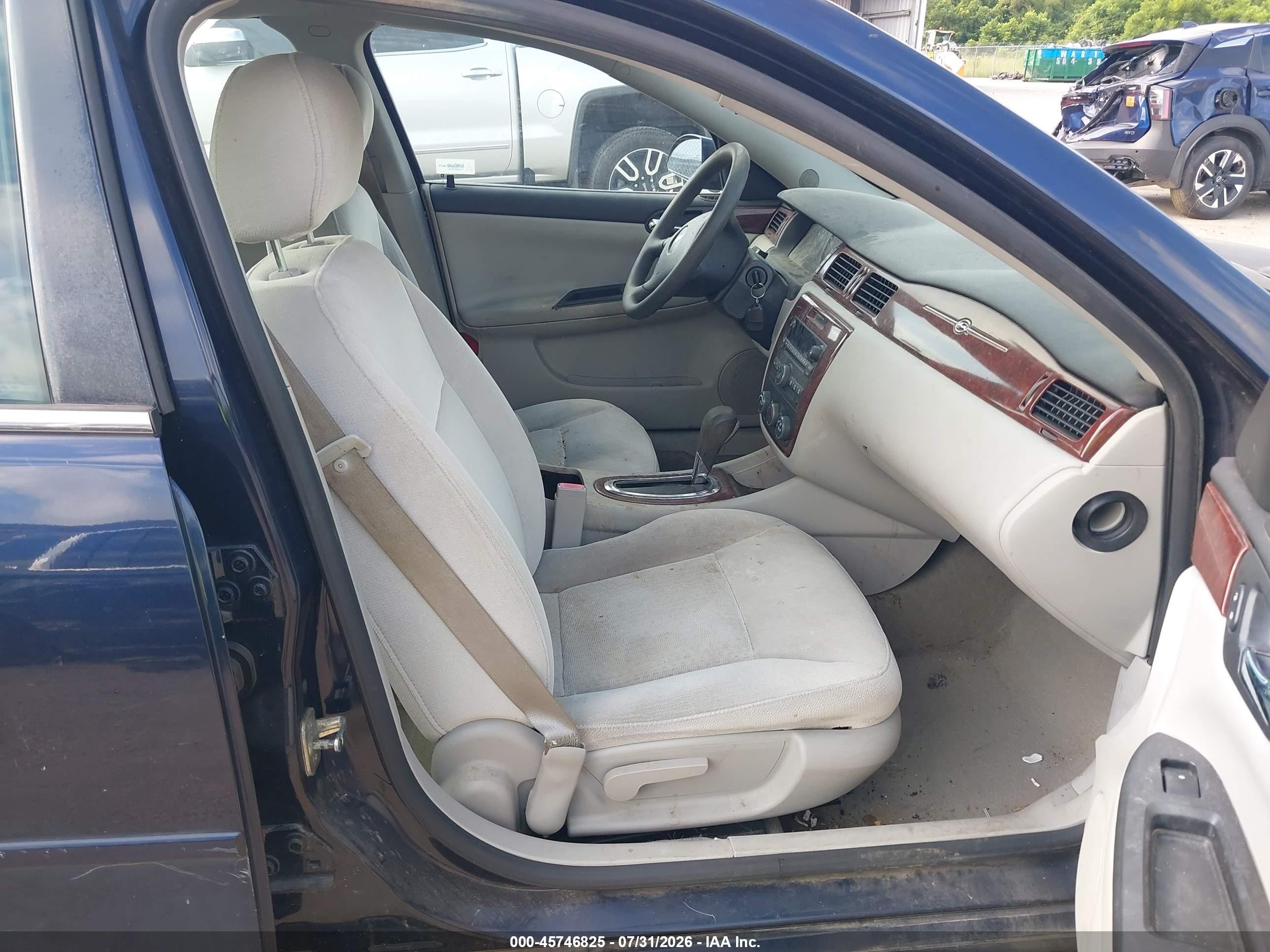 2007 Chevrolet Impala Ls Blue vin: 2G1WB58K079173808