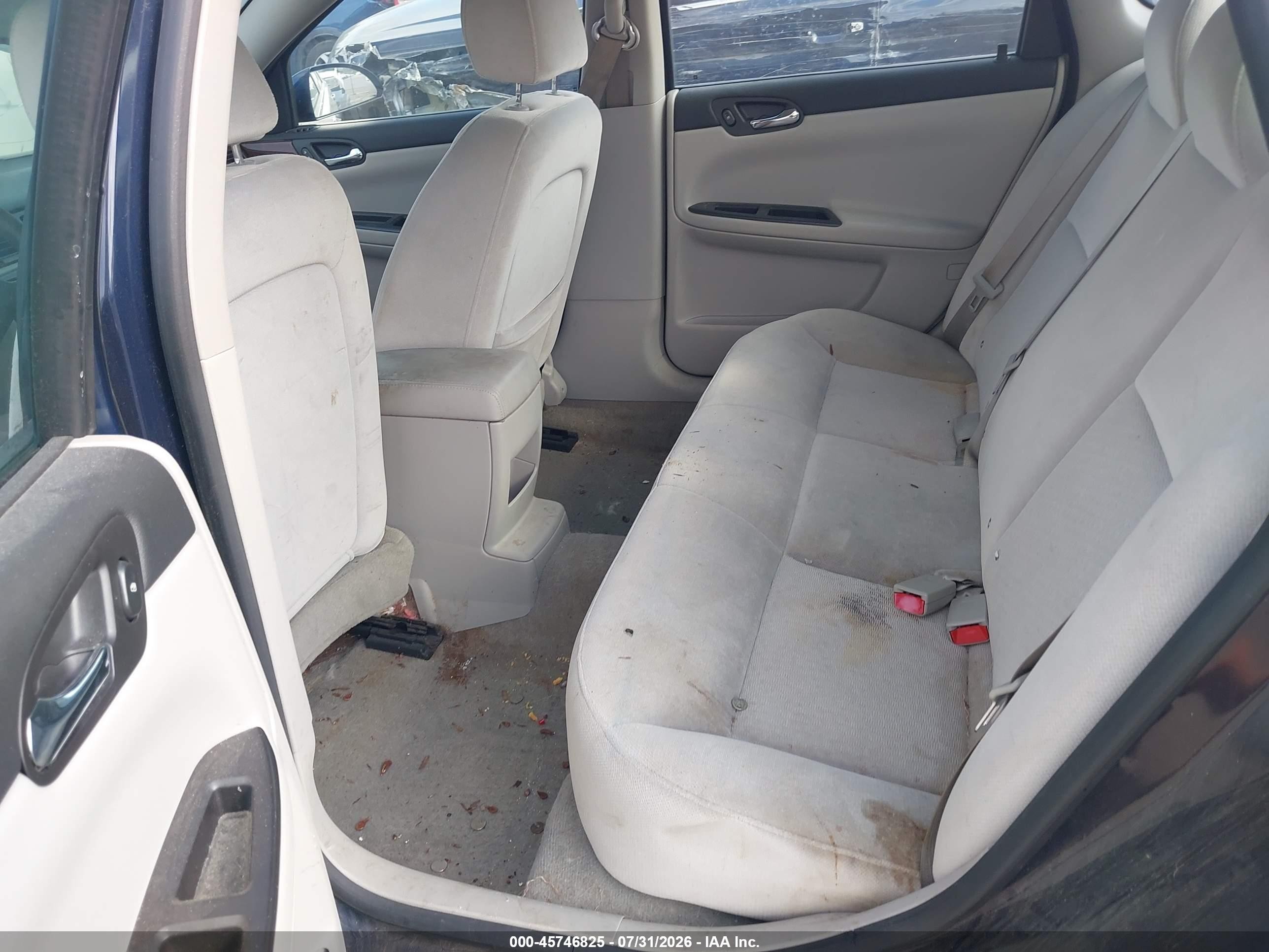2007 Chevrolet Impala Ls Blue vin: 2G1WB58K079173808