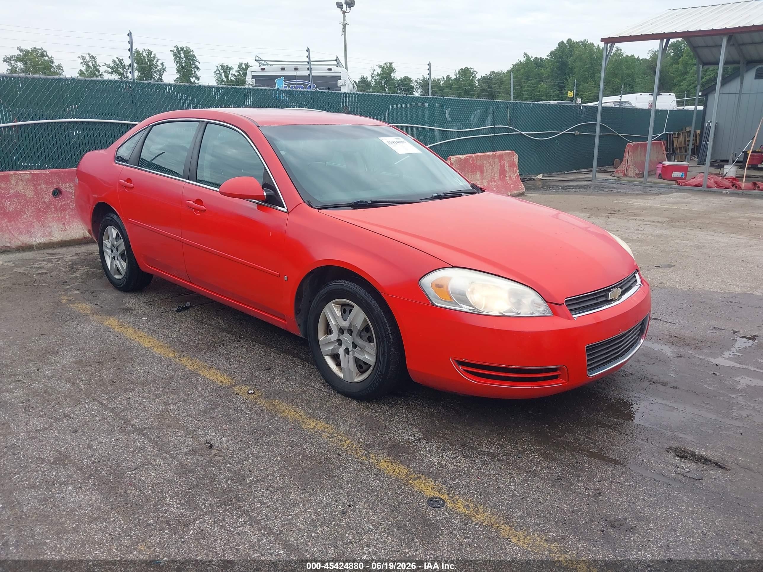 2007 Chevrolet Impala Ls Красный vin: 2G1WB58K079184176