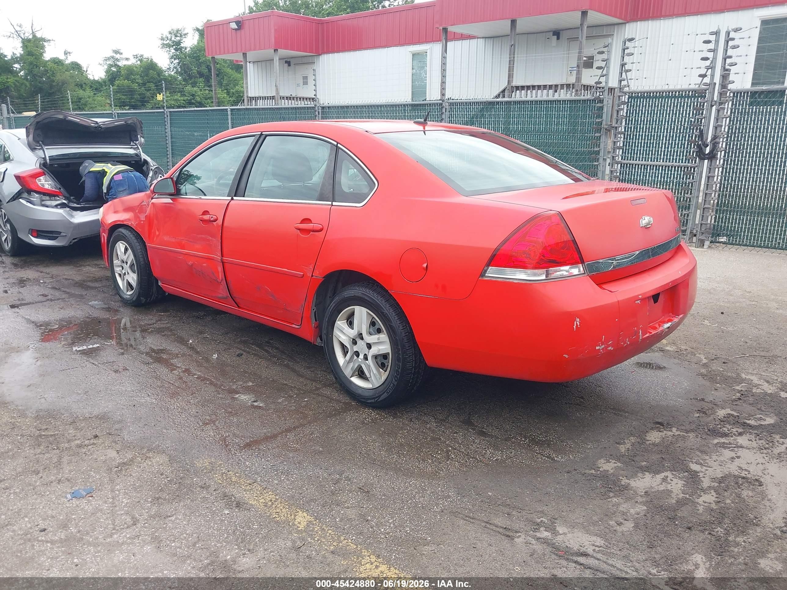 2007 Chevrolet Impala Ls Red vin: 2G1WB58K079184176