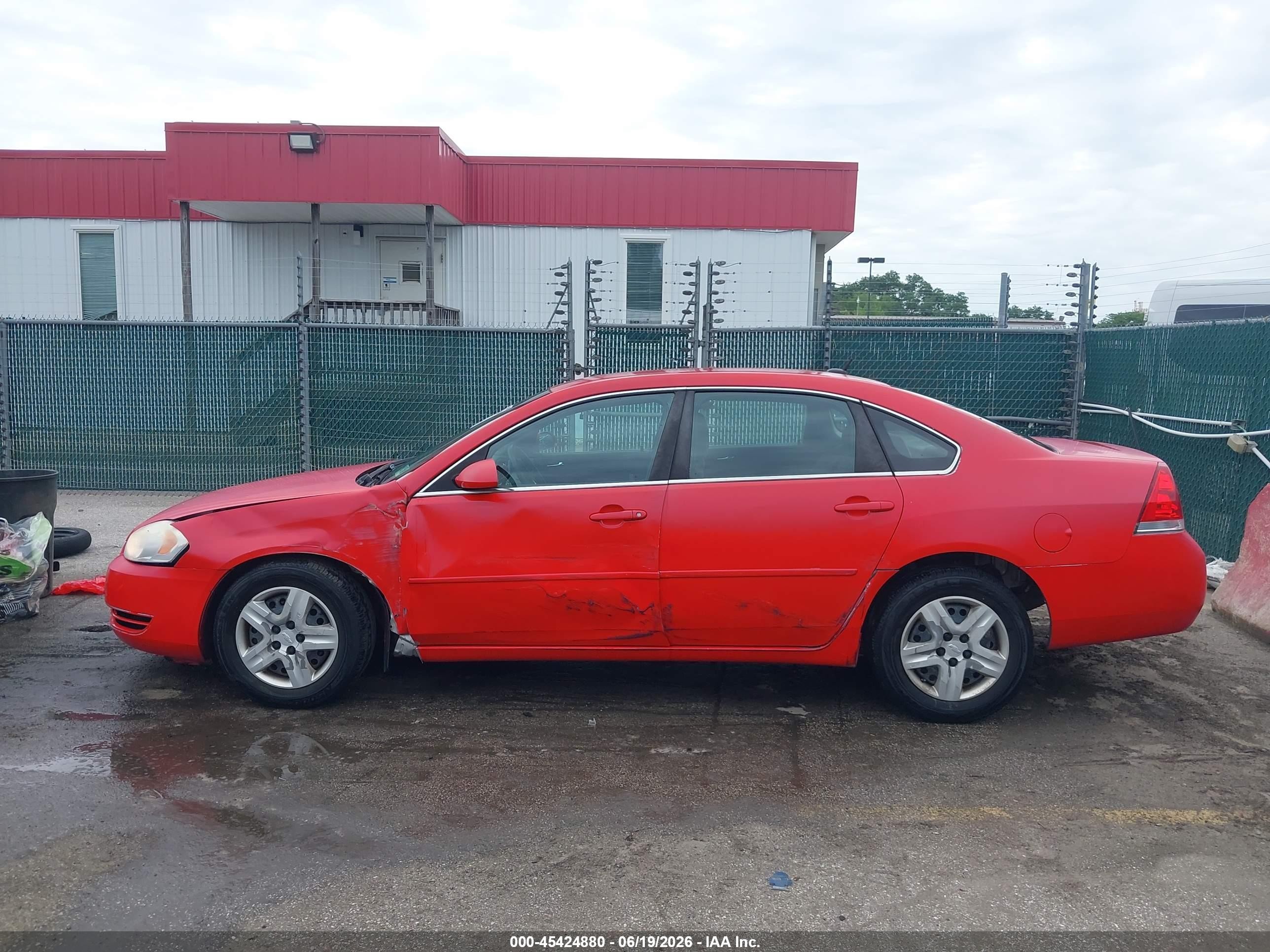 2007 Chevrolet Impala Ls Red vin: 2G1WB58K079184176