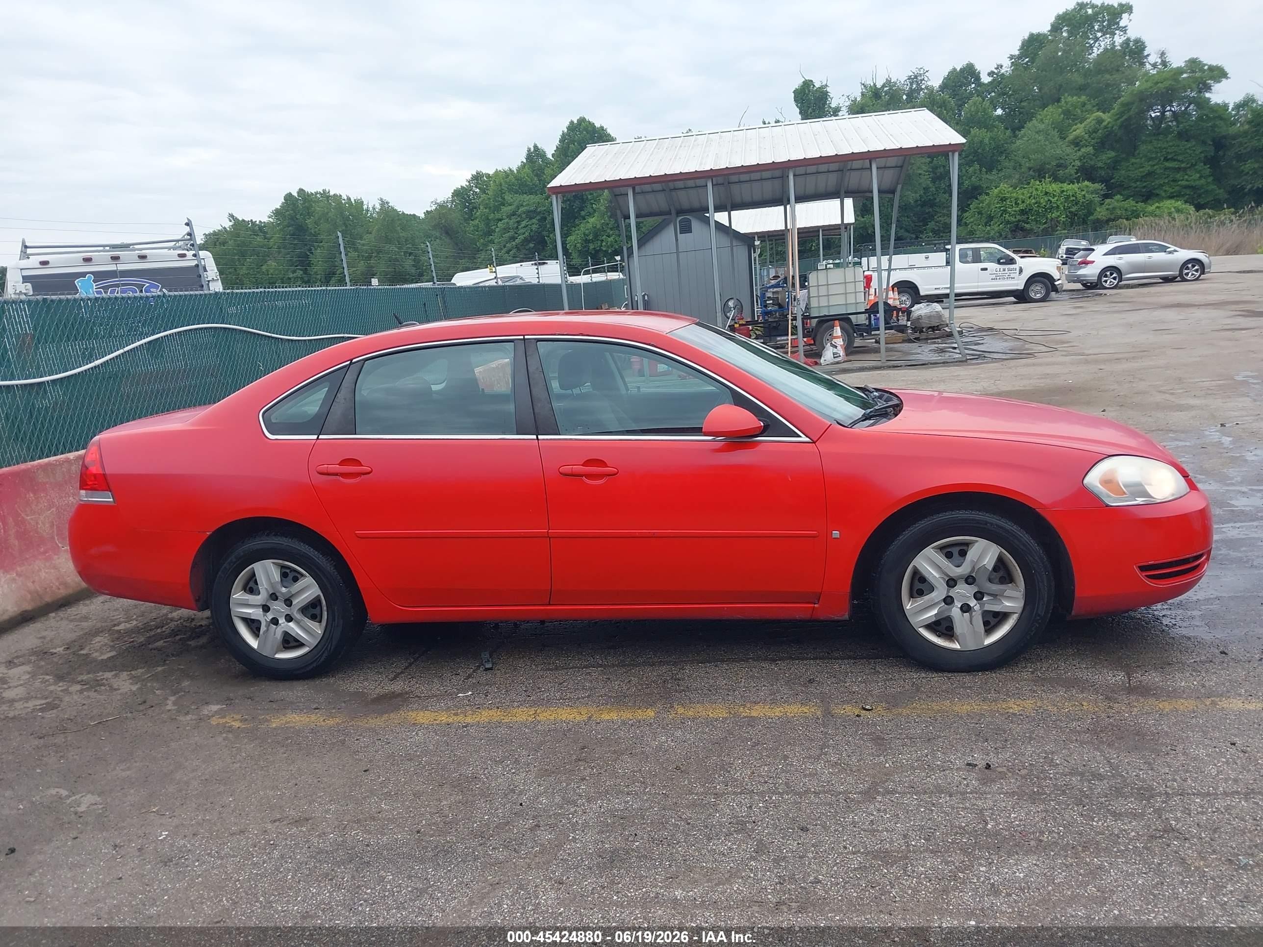 2007 Chevrolet Impala Ls Red vin: 2G1WB58K079184176