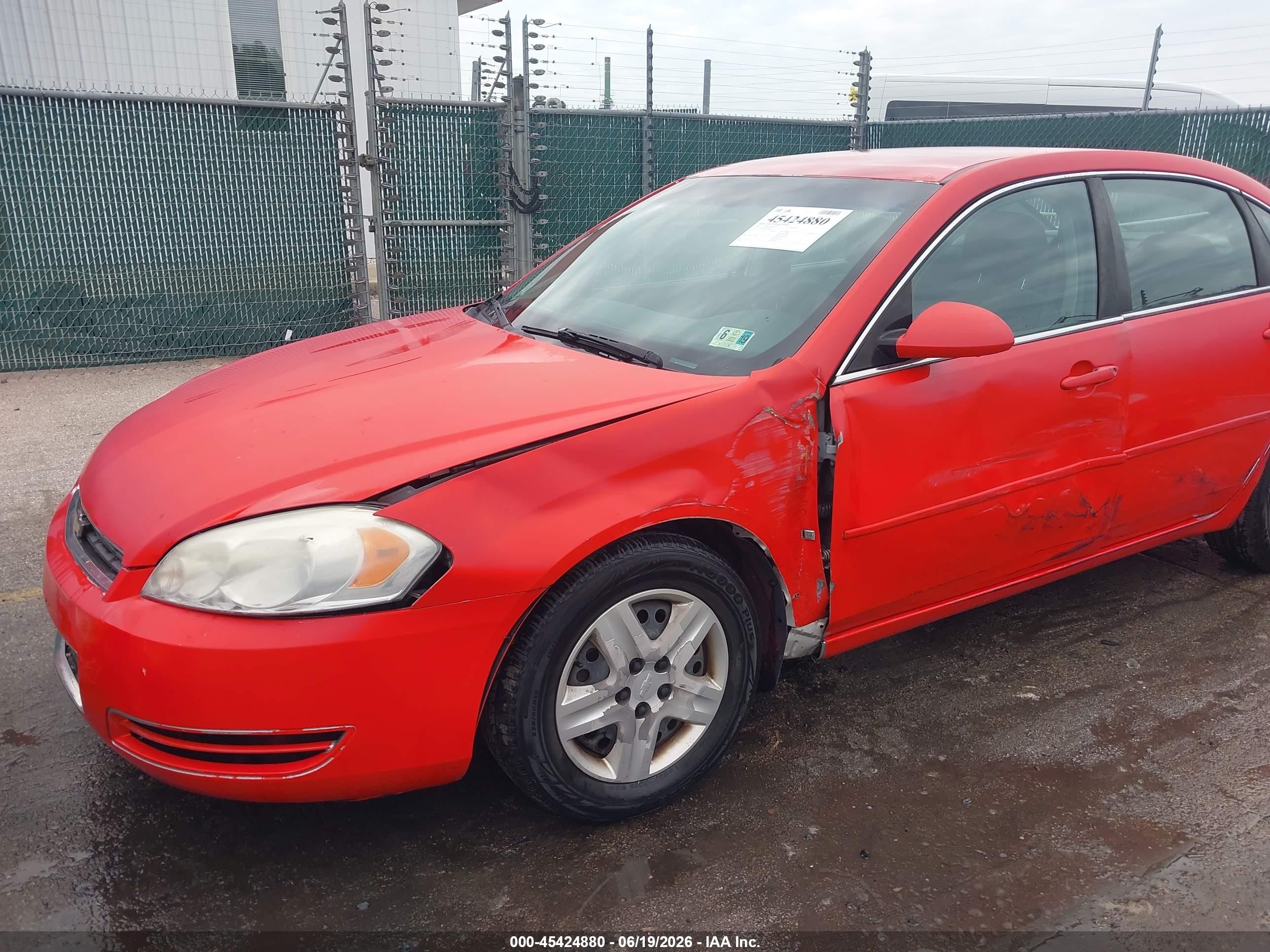 2007 Chevrolet Impala Ls Red vin: 2G1WB58K079184176