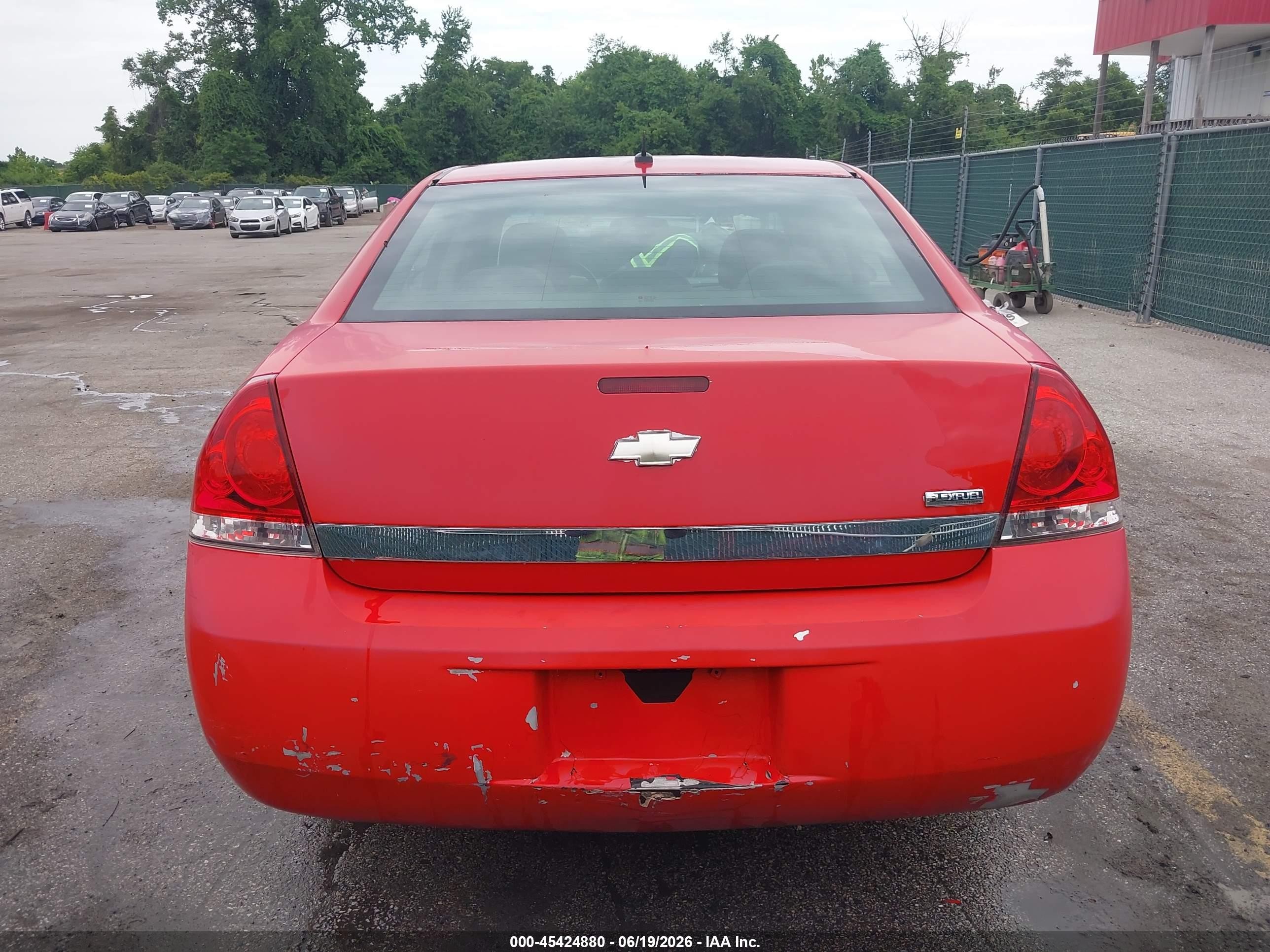 2007 Chevrolet Impala Ls Red vin: 2G1WB58K079184176