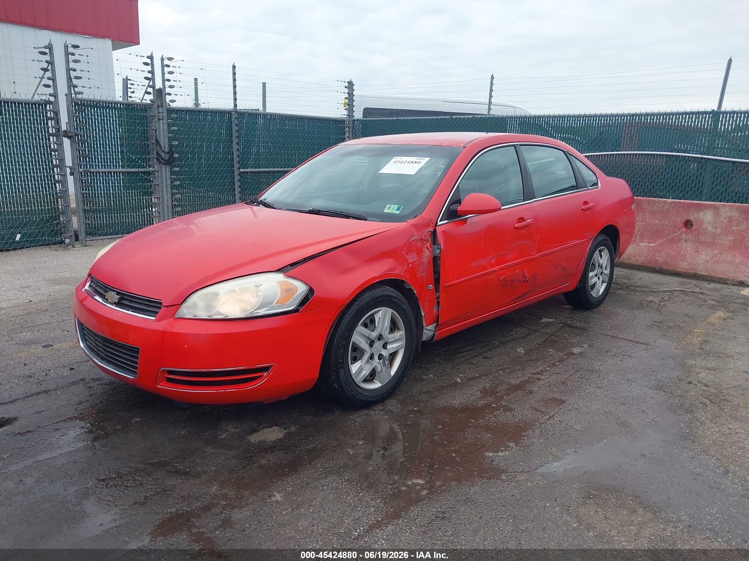 2007 Chevrolet Impala Ls Red vin: 2G1WB58K079184176