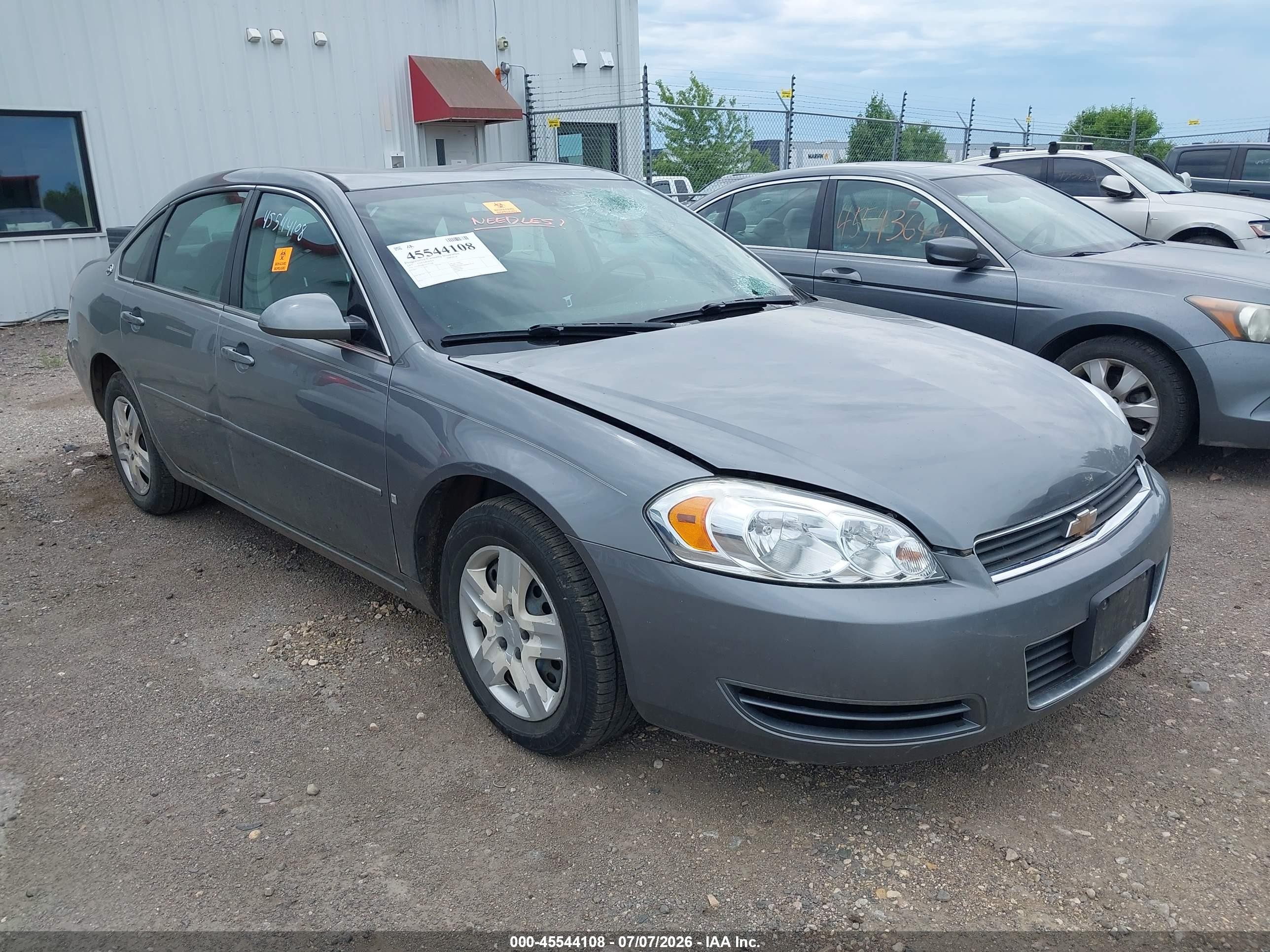 2007 Chevrolet Impala Ls Gray vin: 2G1WB58K079301108