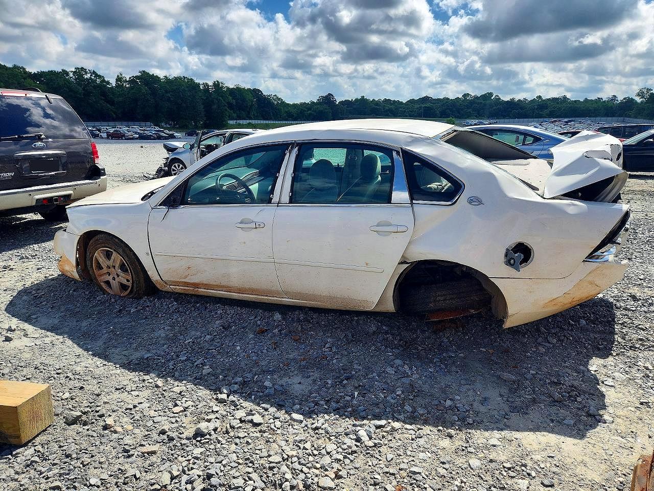 2007 Chevrolet Impala Ls White vin: 2G1WB58K079347134