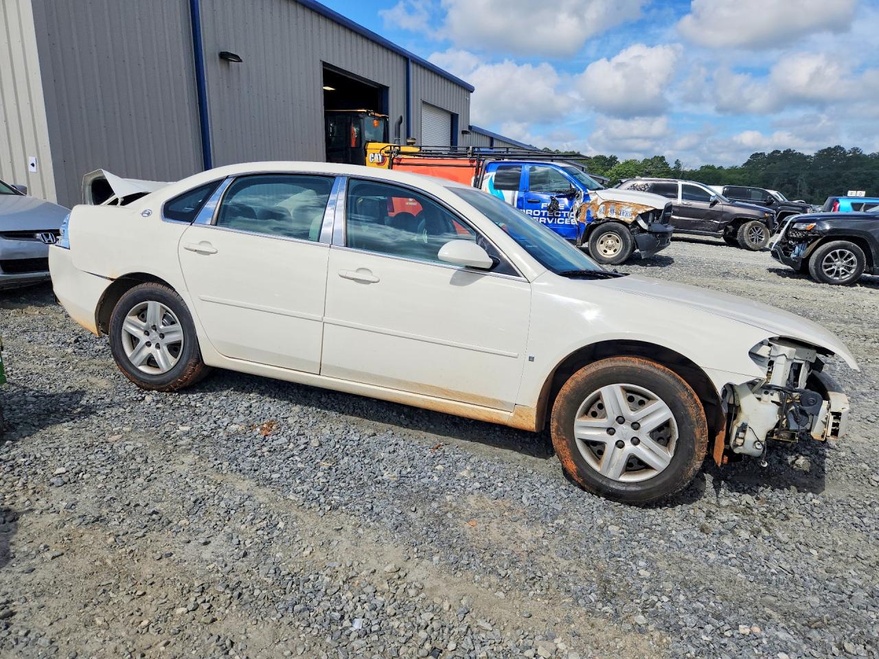 2007 Chevrolet Impala Ls White vin: 2G1WB58K079347134