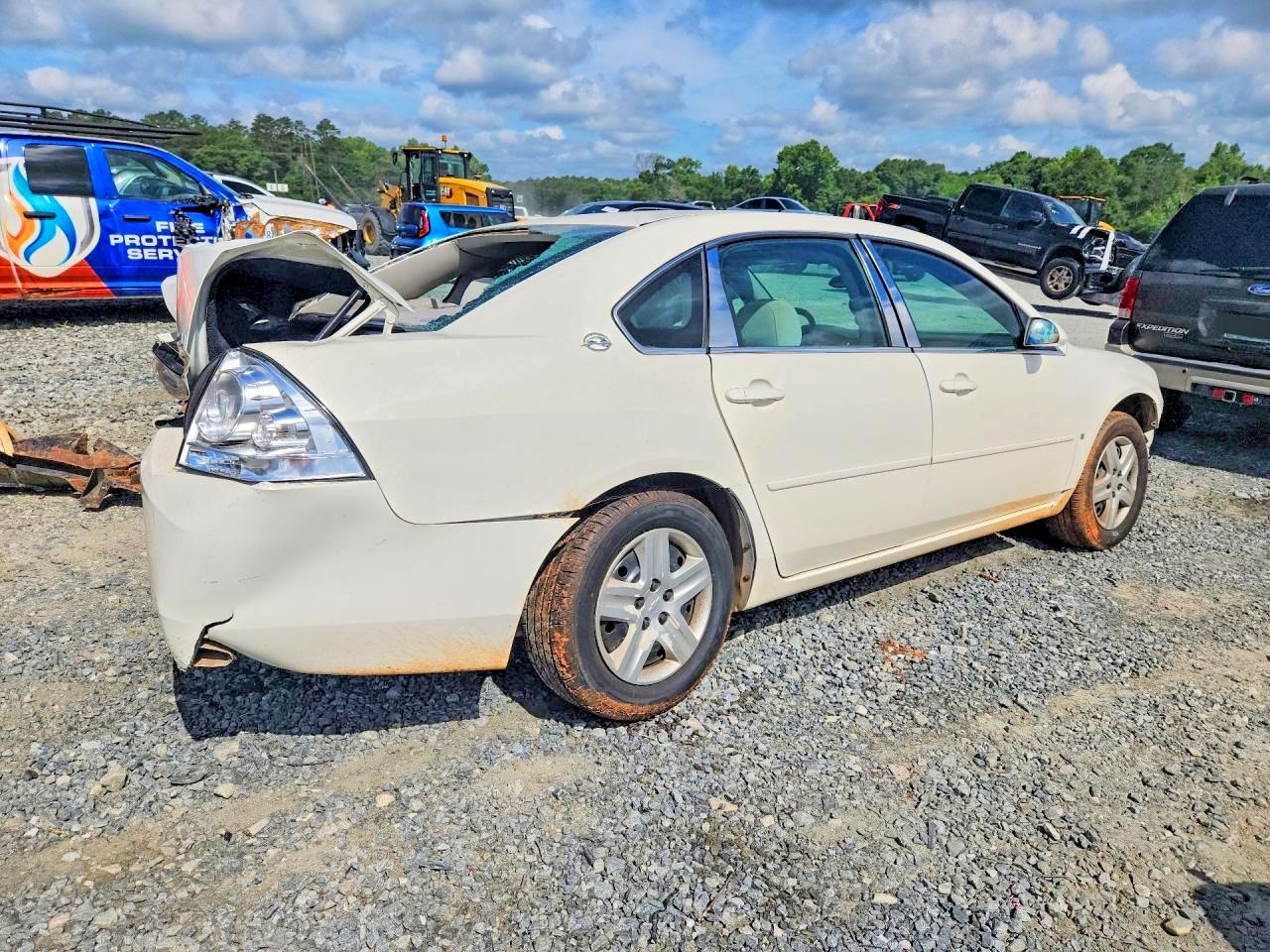 2007 Chevrolet Impala Ls White vin: 2G1WB58K079347134