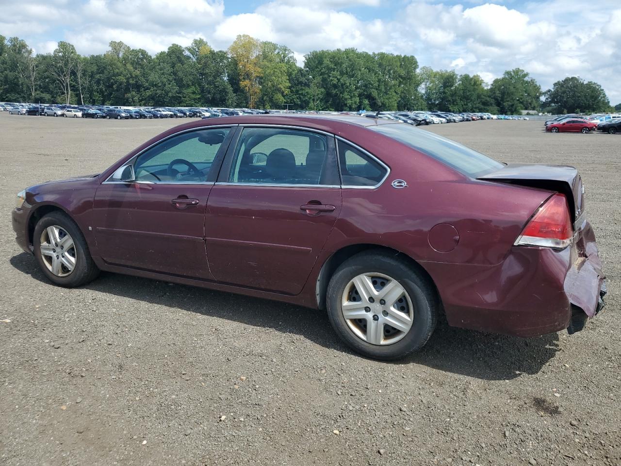 2007 Chevrolet Impala Ls Burgundy vin: 2G1WB58K079350020