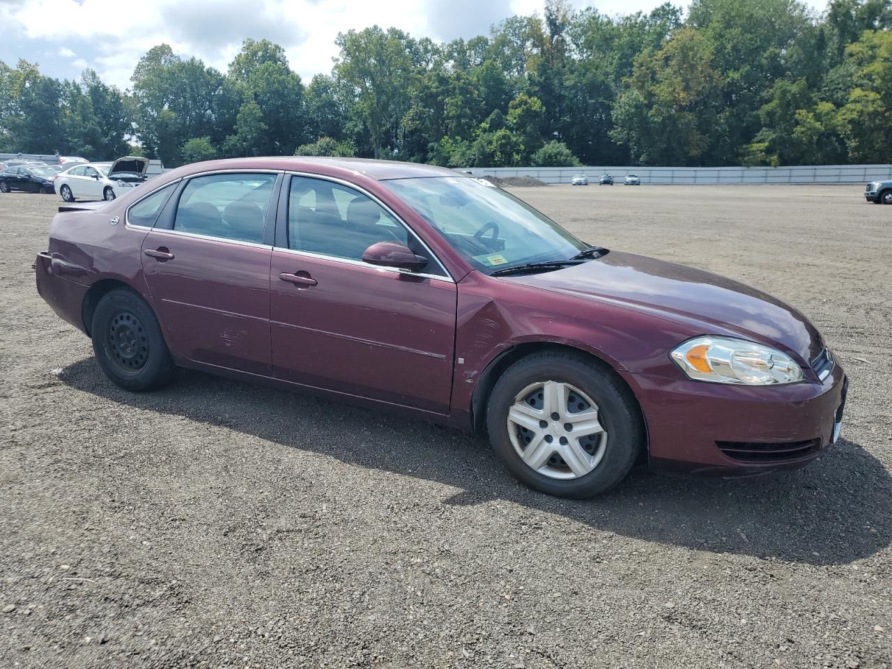 2007 Chevrolet Impala Ls Burgundy vin: 2G1WB58K079350020