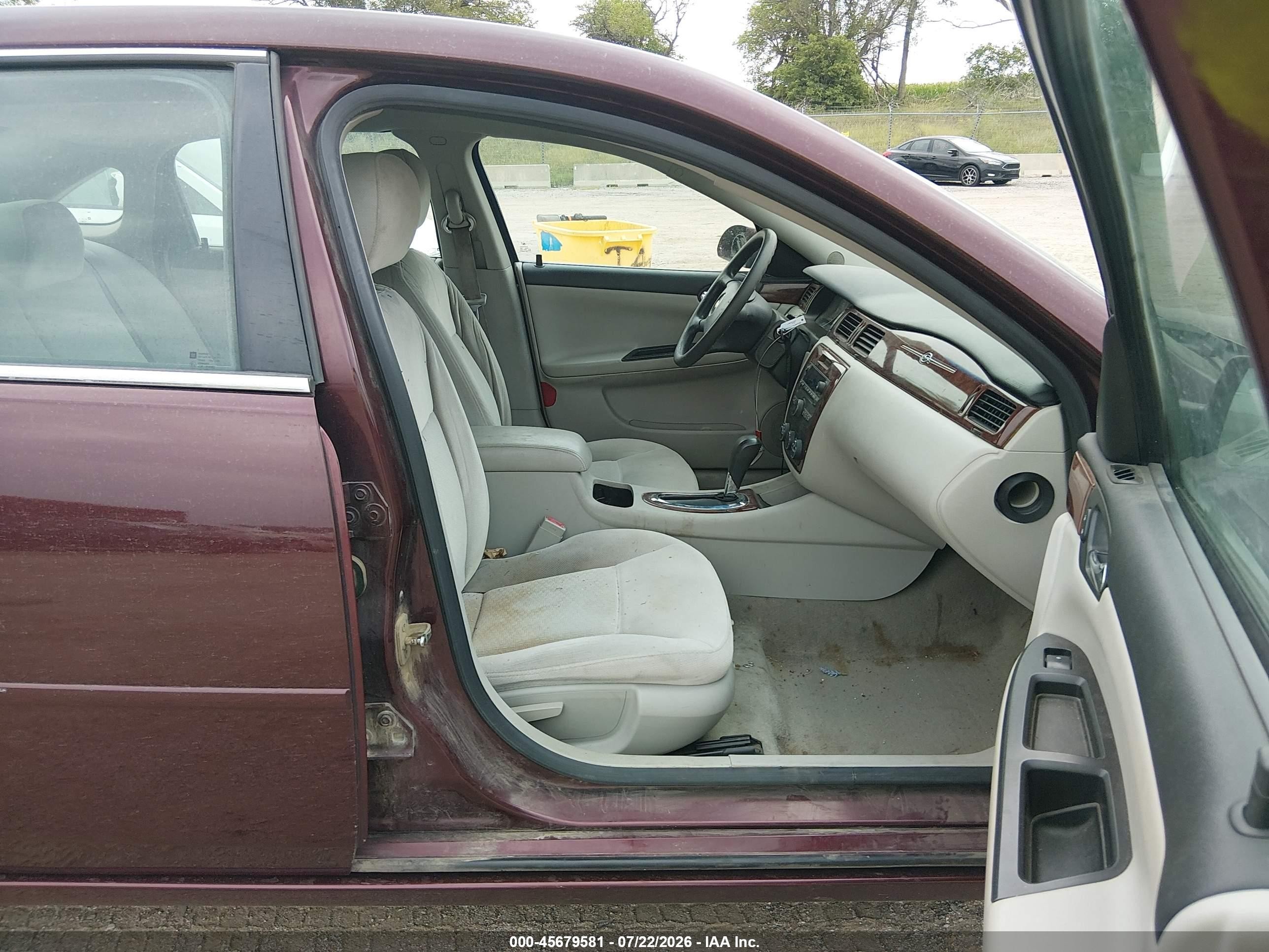 2007 Chevrolet Impala Ls Maroon vin: 2G1WB58K079380649