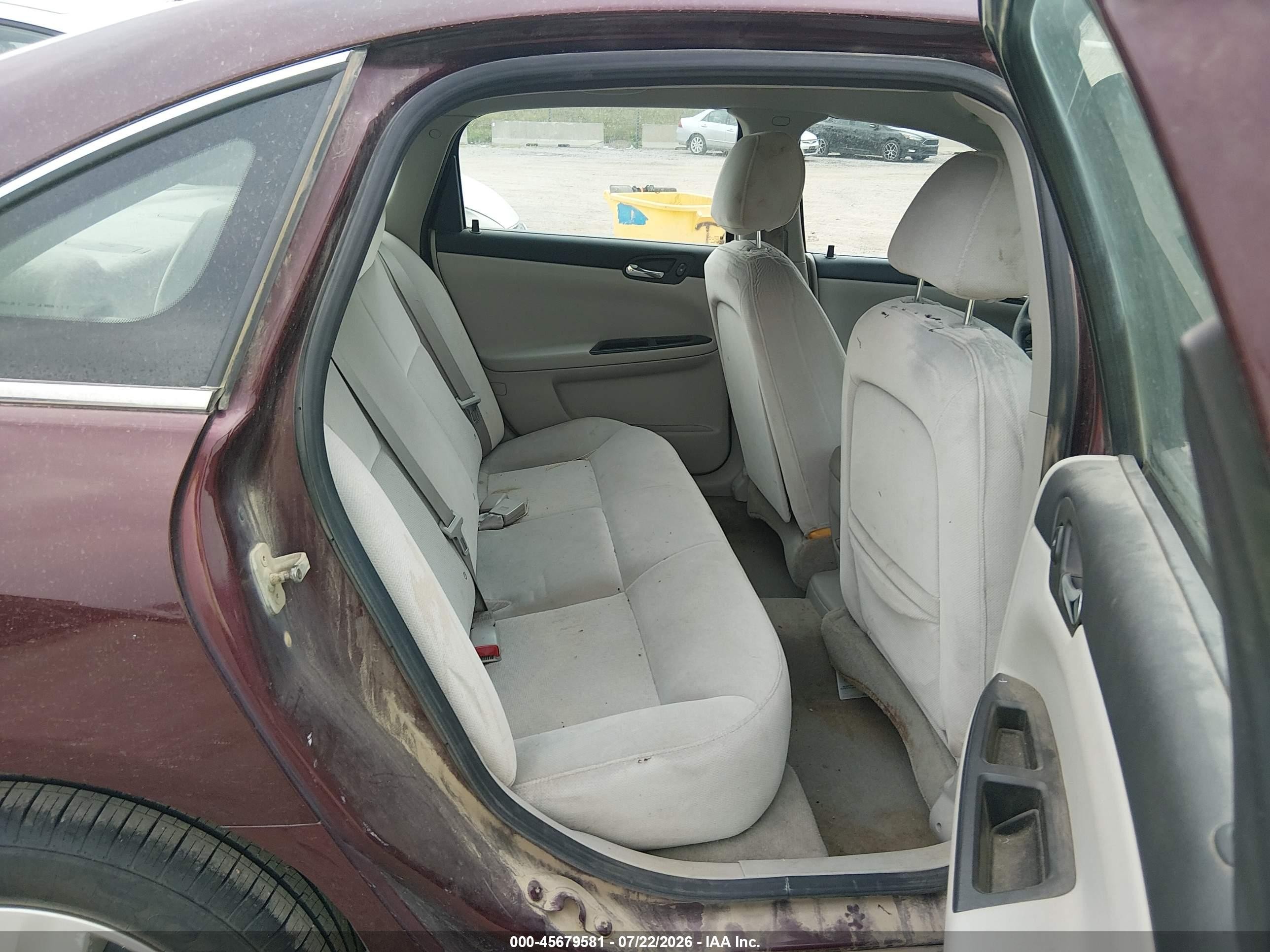2007 Chevrolet Impala Ls Maroon vin: 2G1WB58K079380649