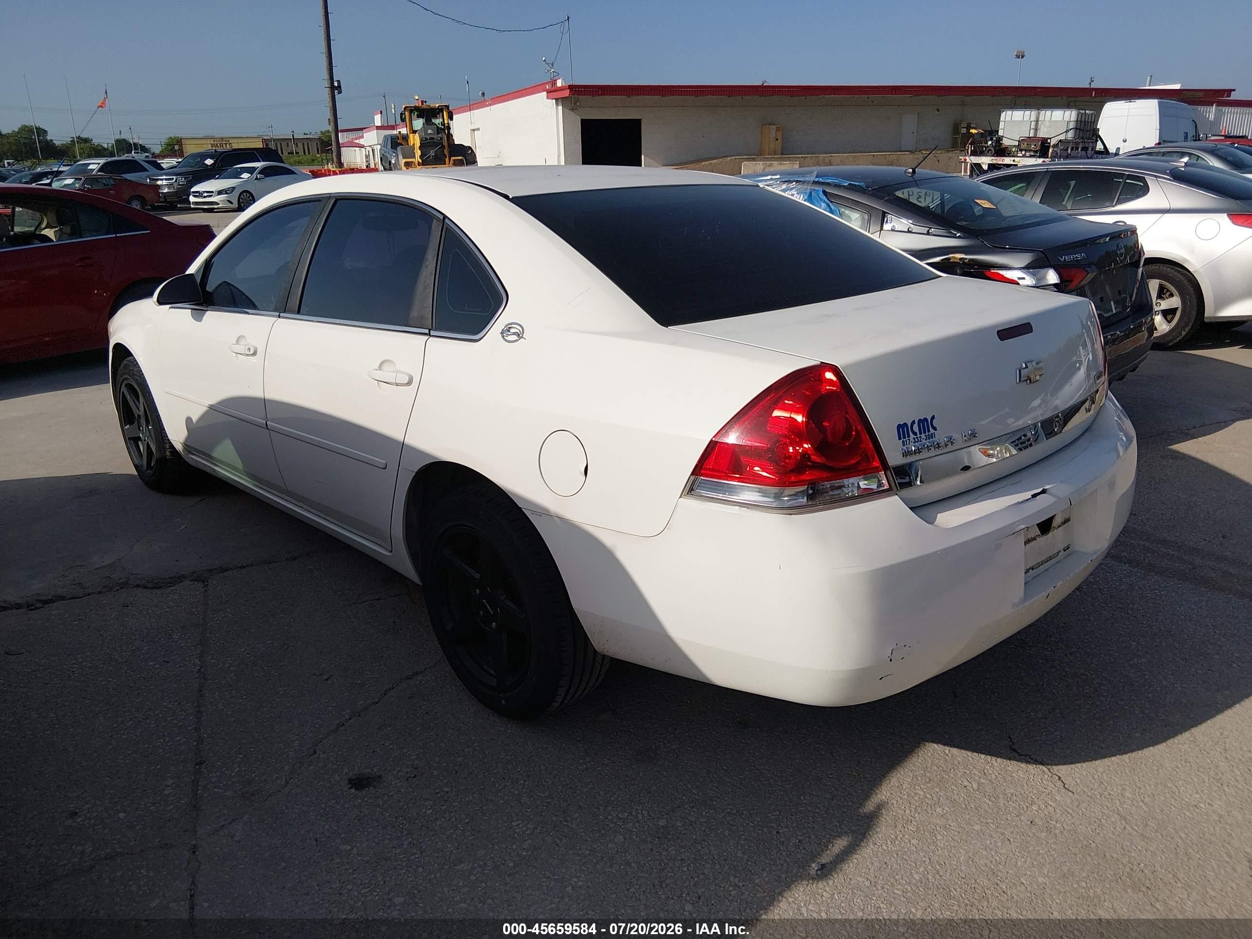2007 Chevrolet Impala Ls Белый vin: 2G1WB58K079394616