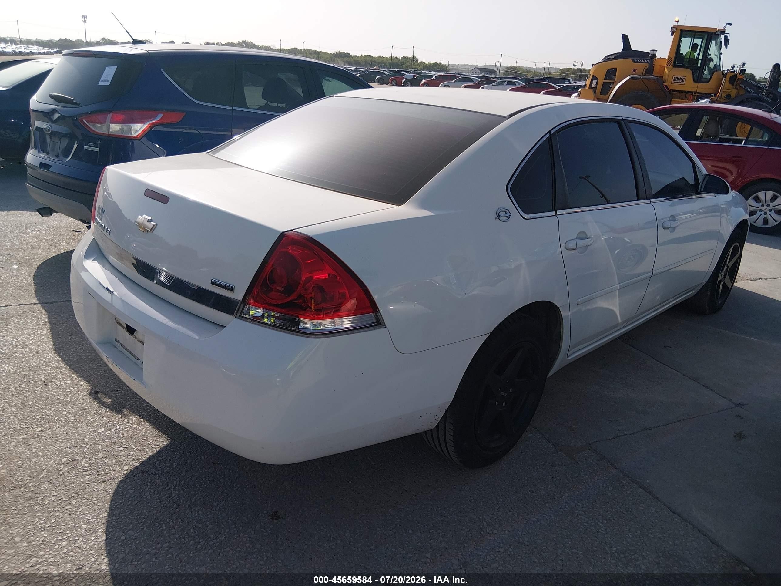 2007 Chevrolet Impala Ls Белый vin: 2G1WB58K079394616