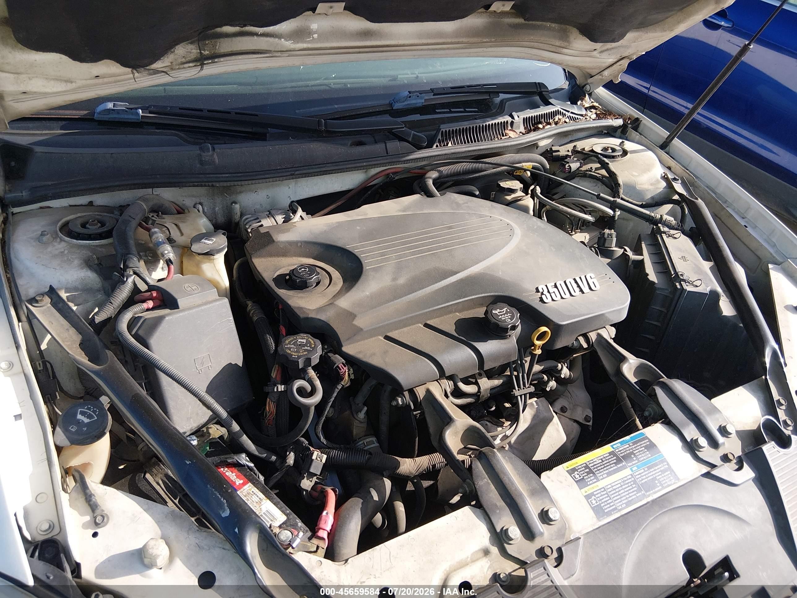 2007 Chevrolet Impala Ls Белый vin: 2G1WB58K079394616