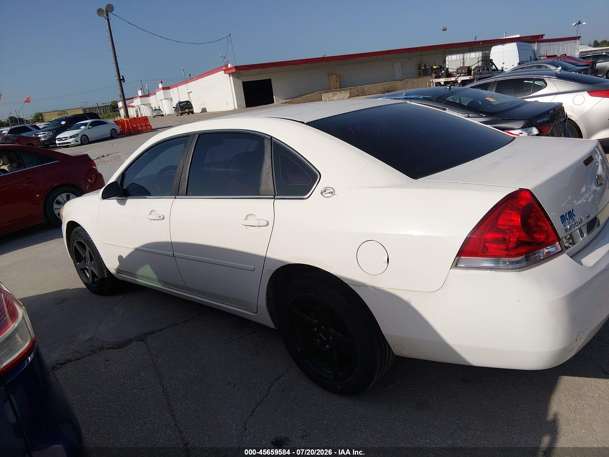 2007 Chevrolet Impala Ls Белый vin: 2G1WB58K079394616
