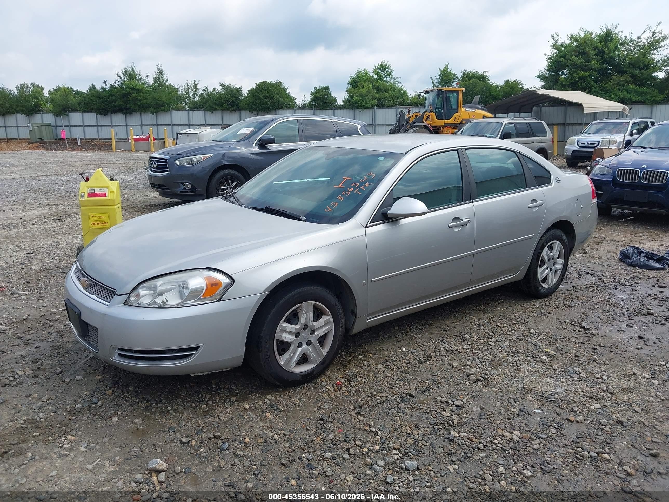 2008 Chevrolet Impala Ls Silver vin: 2G1WB58K081202157