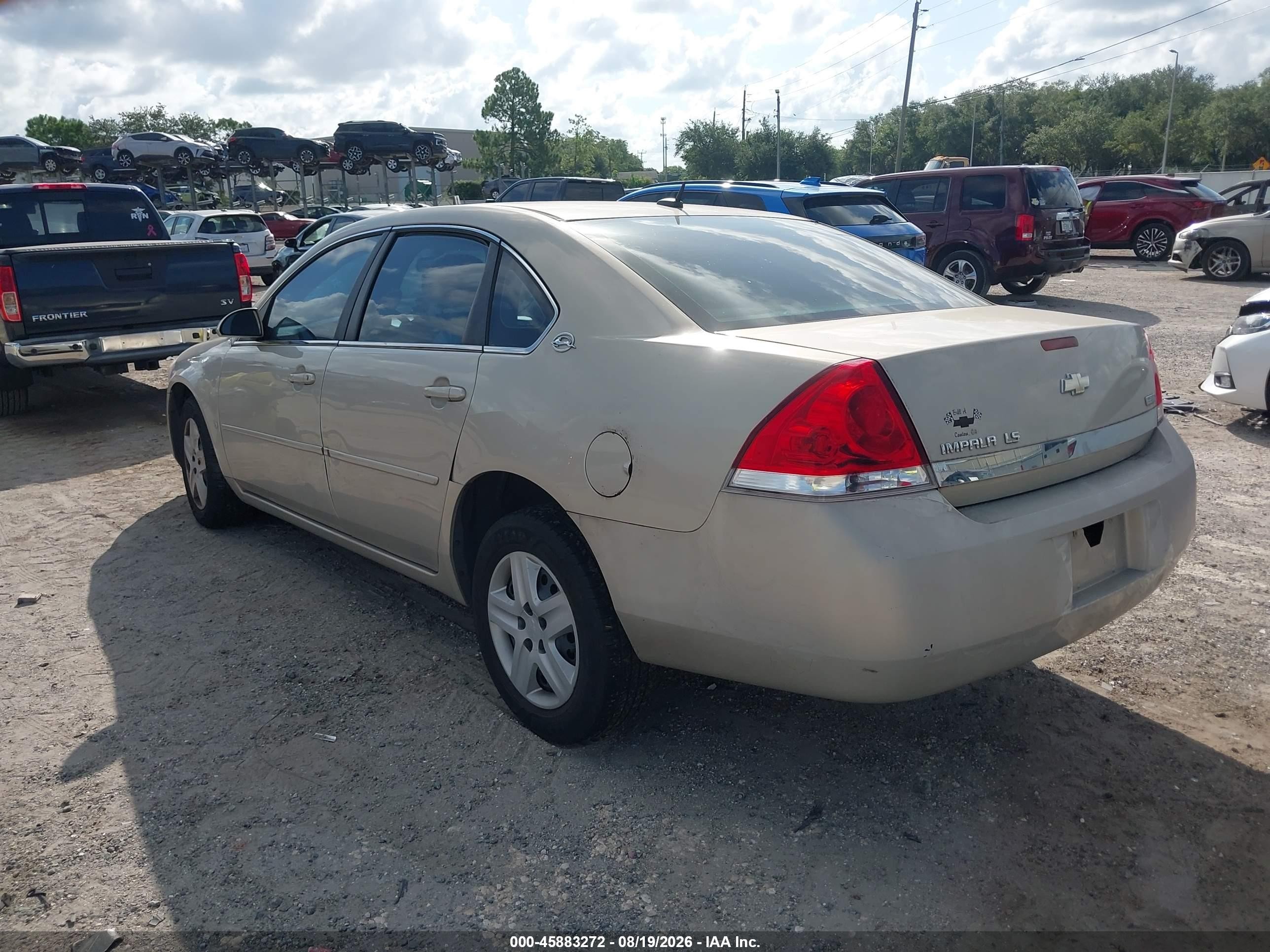 2008 Chevrolet Impala Ls Gold vin: 2G1WB58K081265467