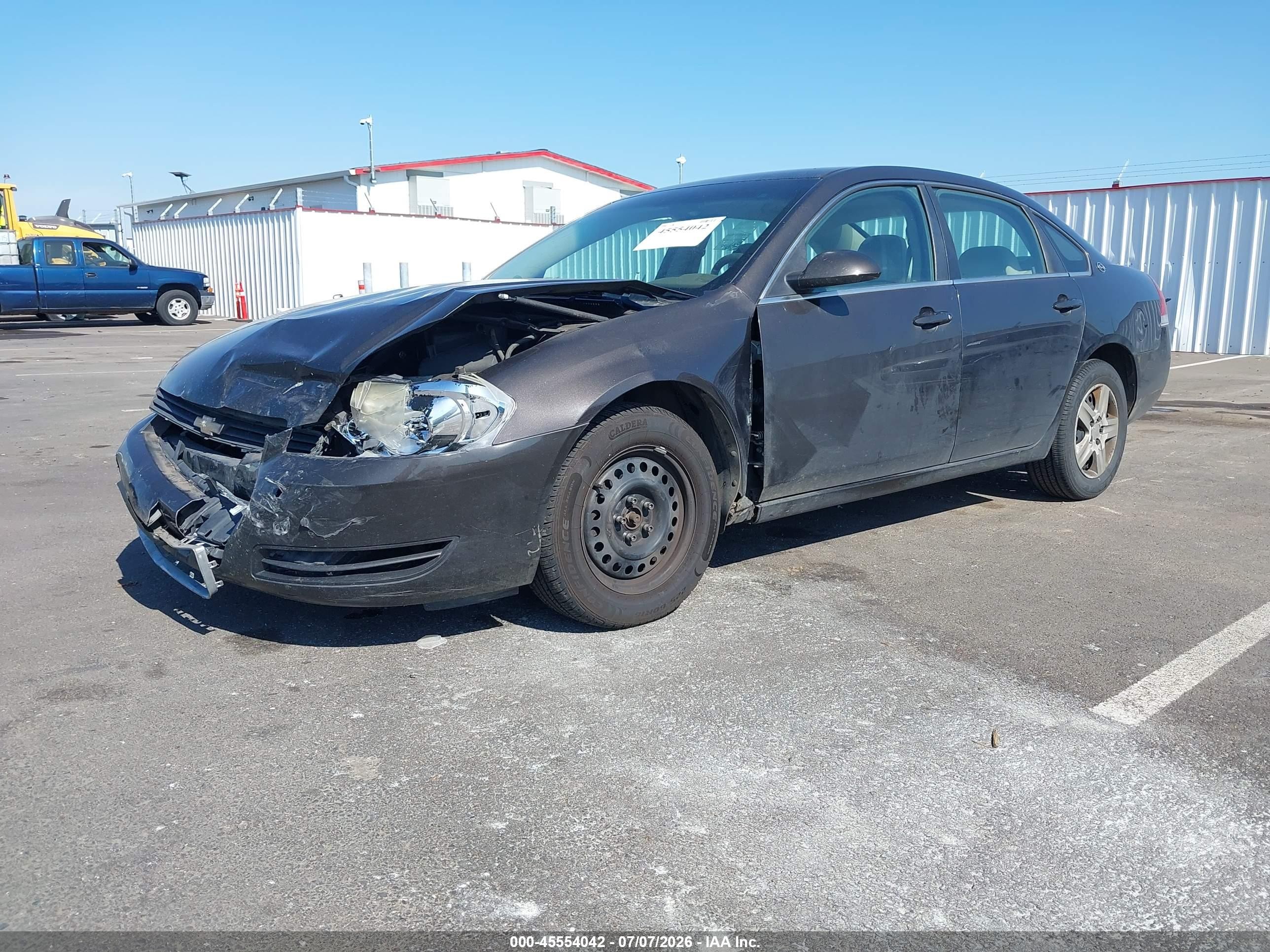 2008 Chevrolet Impala Ls Gray vin: 2G1WB58K081298193