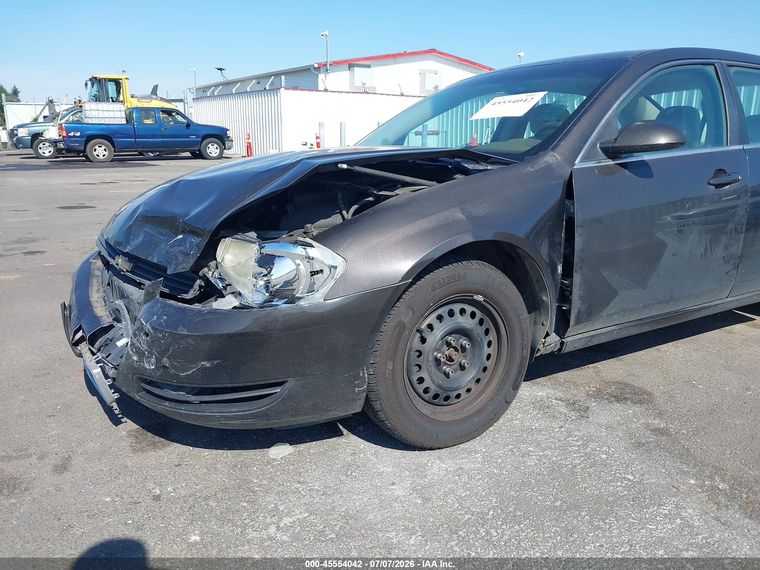 2008 Chevrolet Impala Ls Gray vin: 2G1WB58K081298193