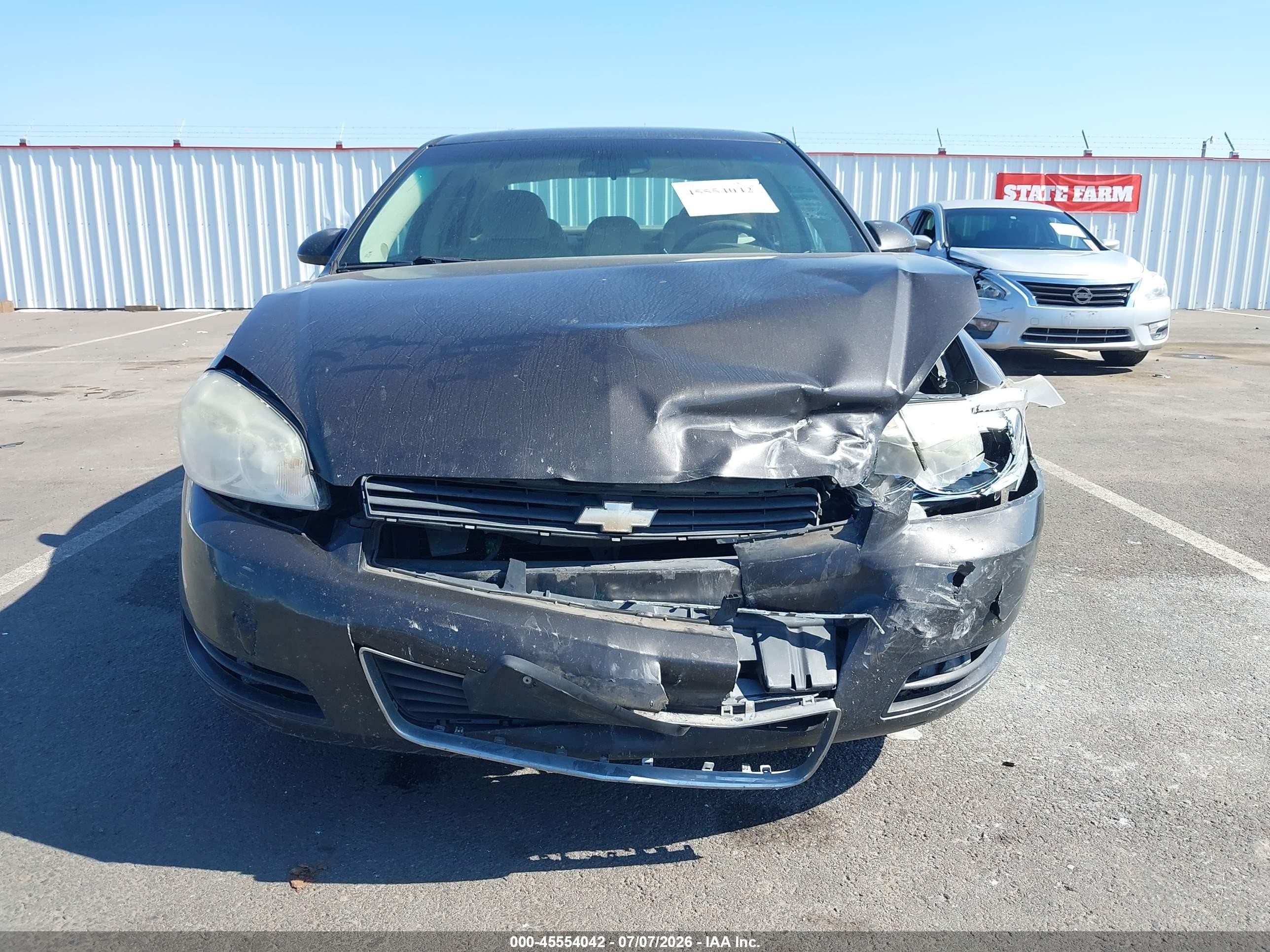 2008 Chevrolet Impala Ls Gray vin: 2G1WB58K081298193