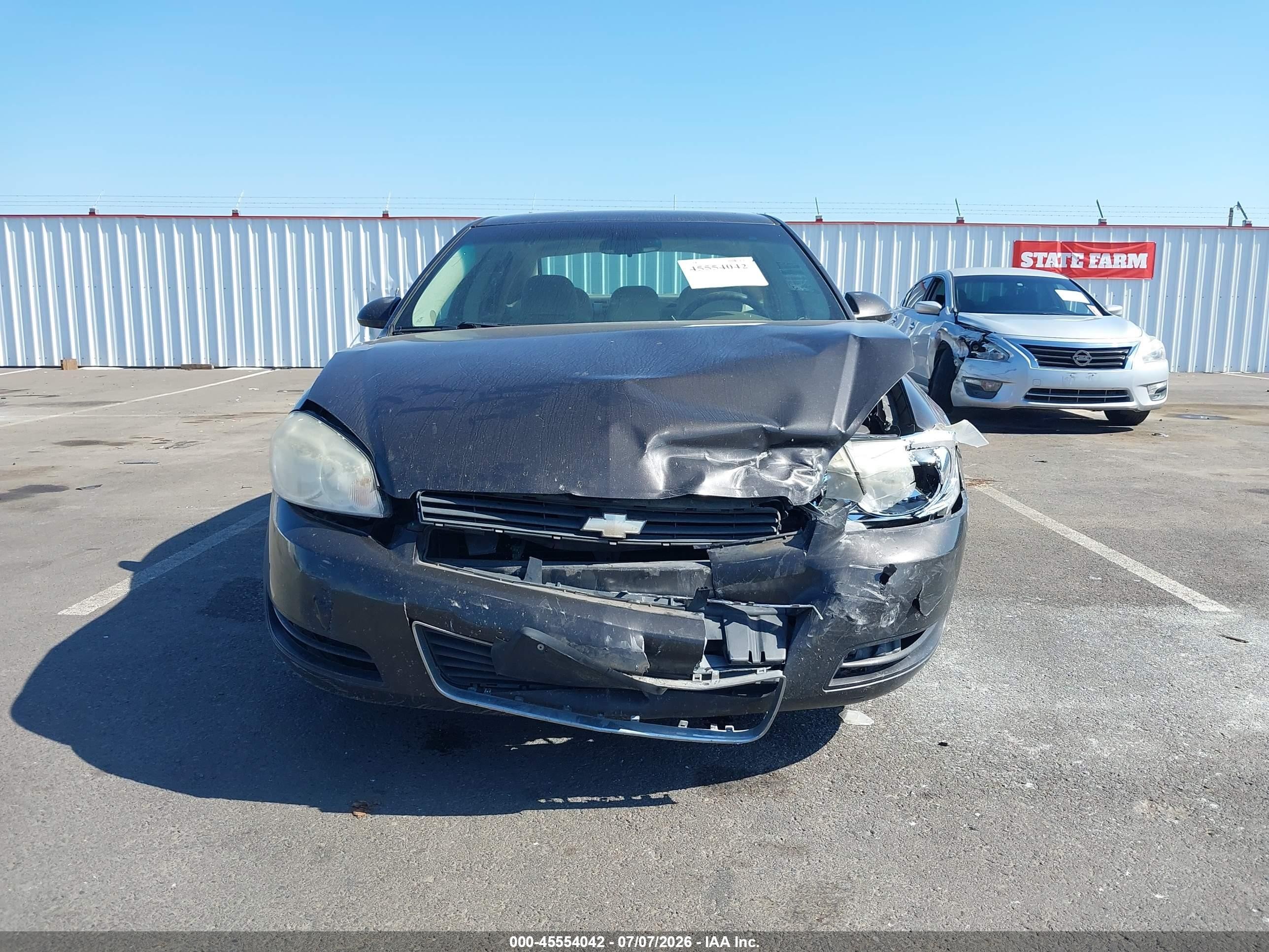2008 Chevrolet Impala Ls Gray vin: 2G1WB58K081298193