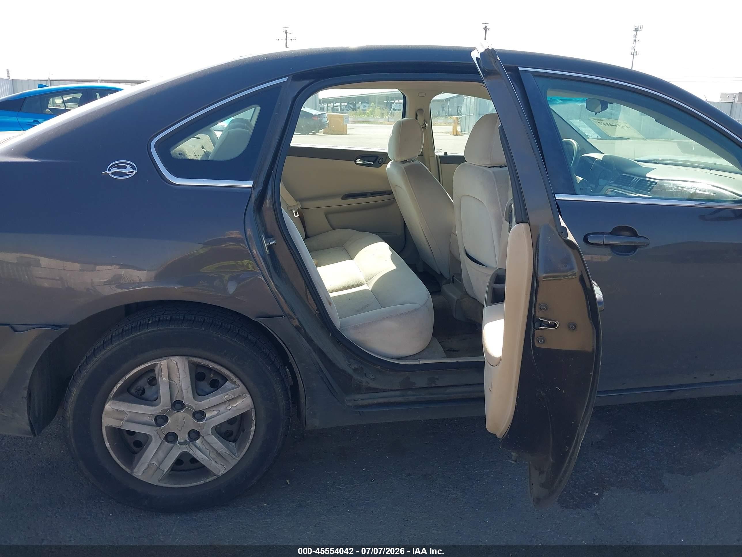 2008 Chevrolet Impala Ls Gray vin: 2G1WB58K081298193