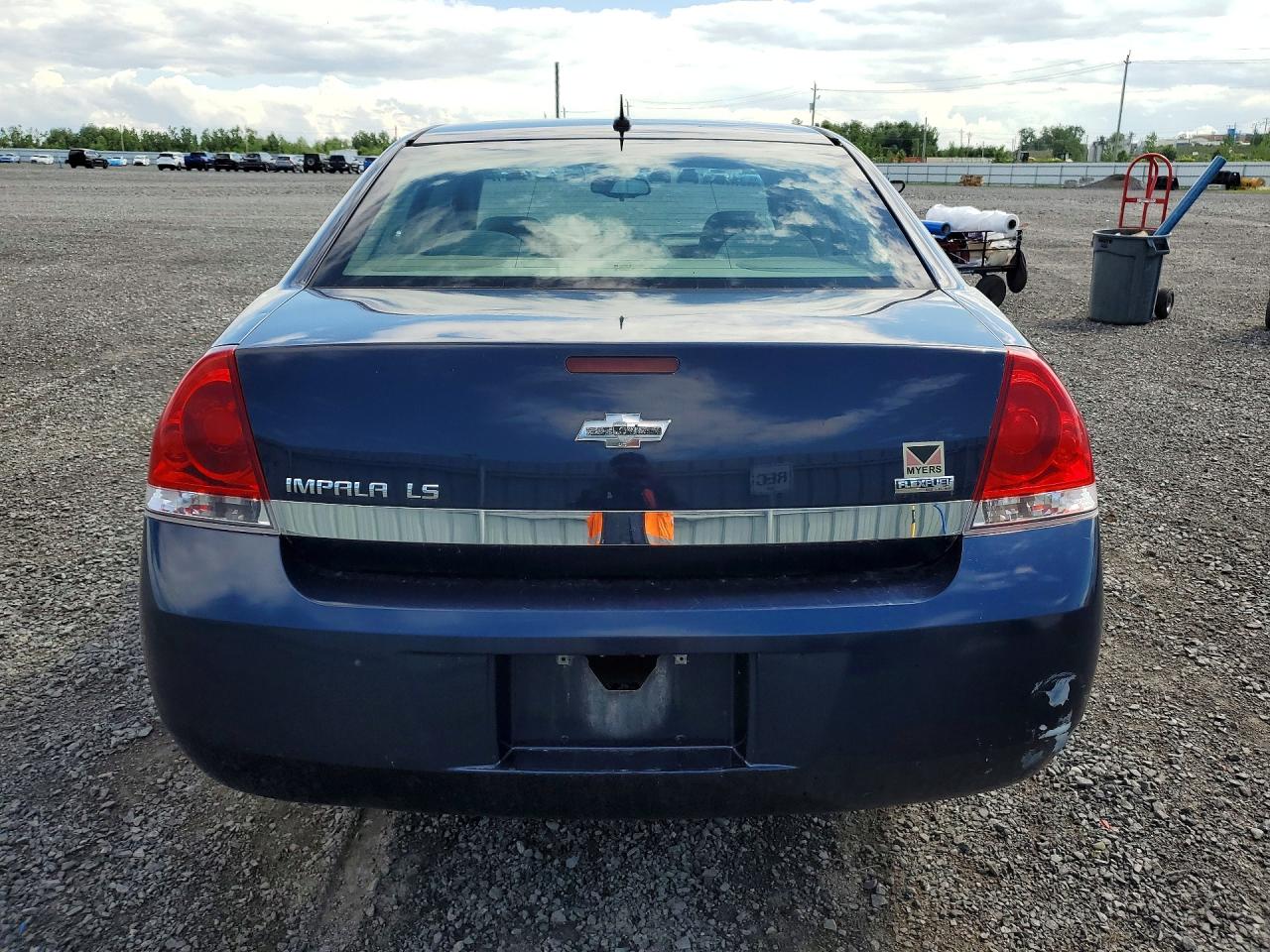 2008 Chevrolet Impala Ls Blue vin: 2G1WB58K081309046