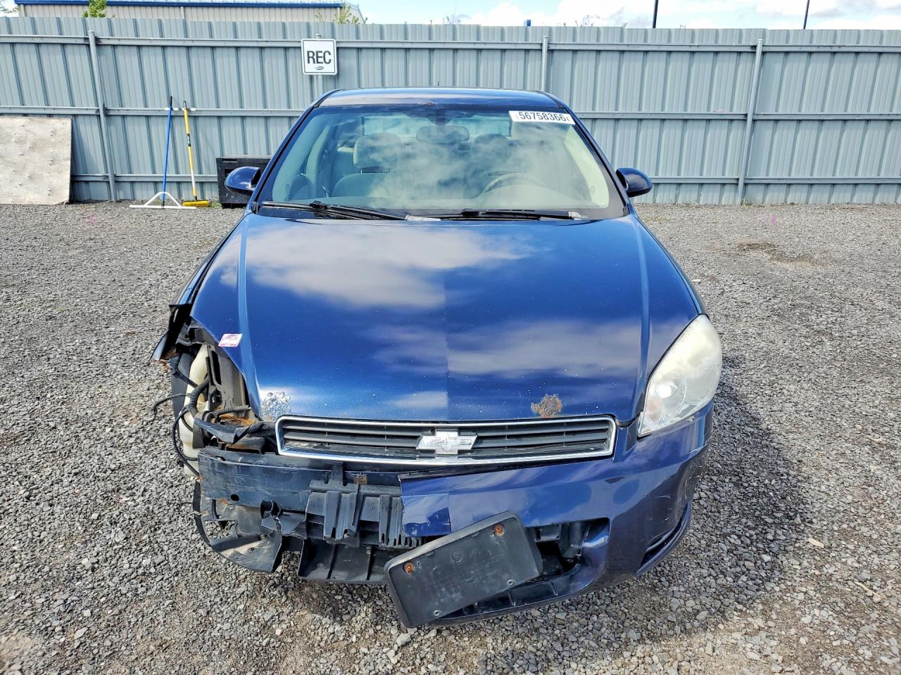 2008 Chevrolet Impala Ls Blue vin: 2G1WB58K081309046