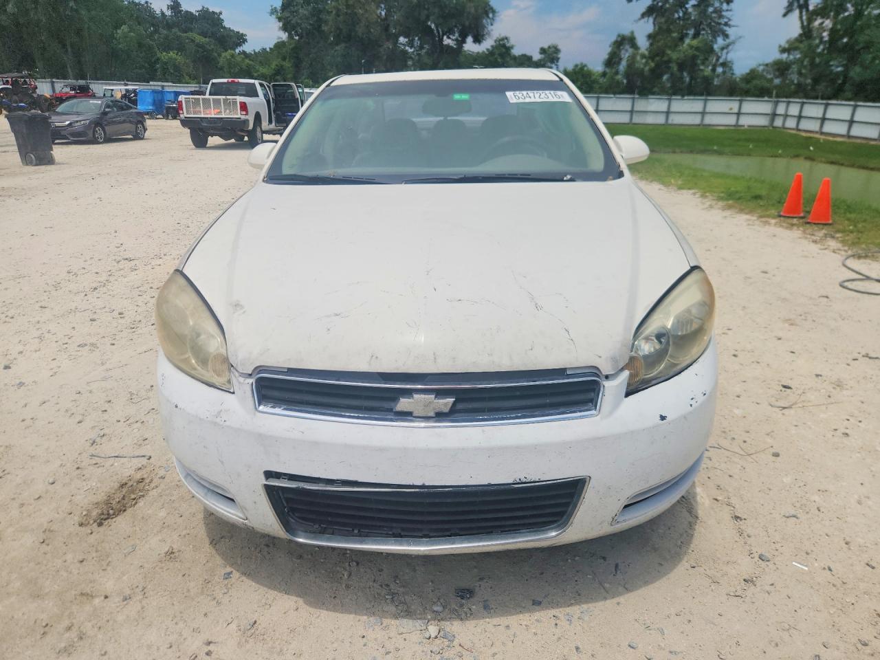 2008 Chevrolet Impala Ls White vin: 2G1WB58K089115134