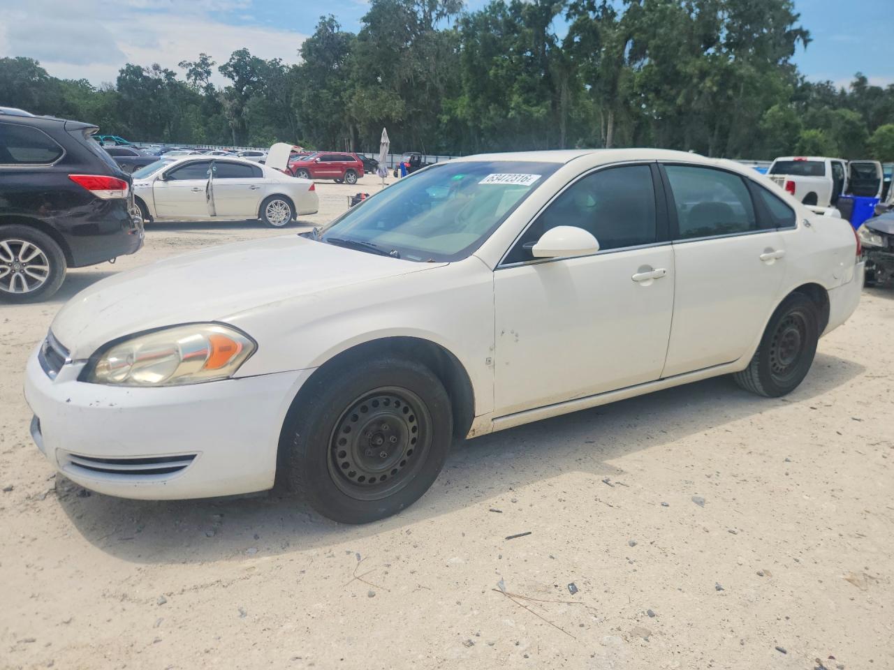 2008 Chevrolet Impala Ls White vin: 2G1WB58K089115134