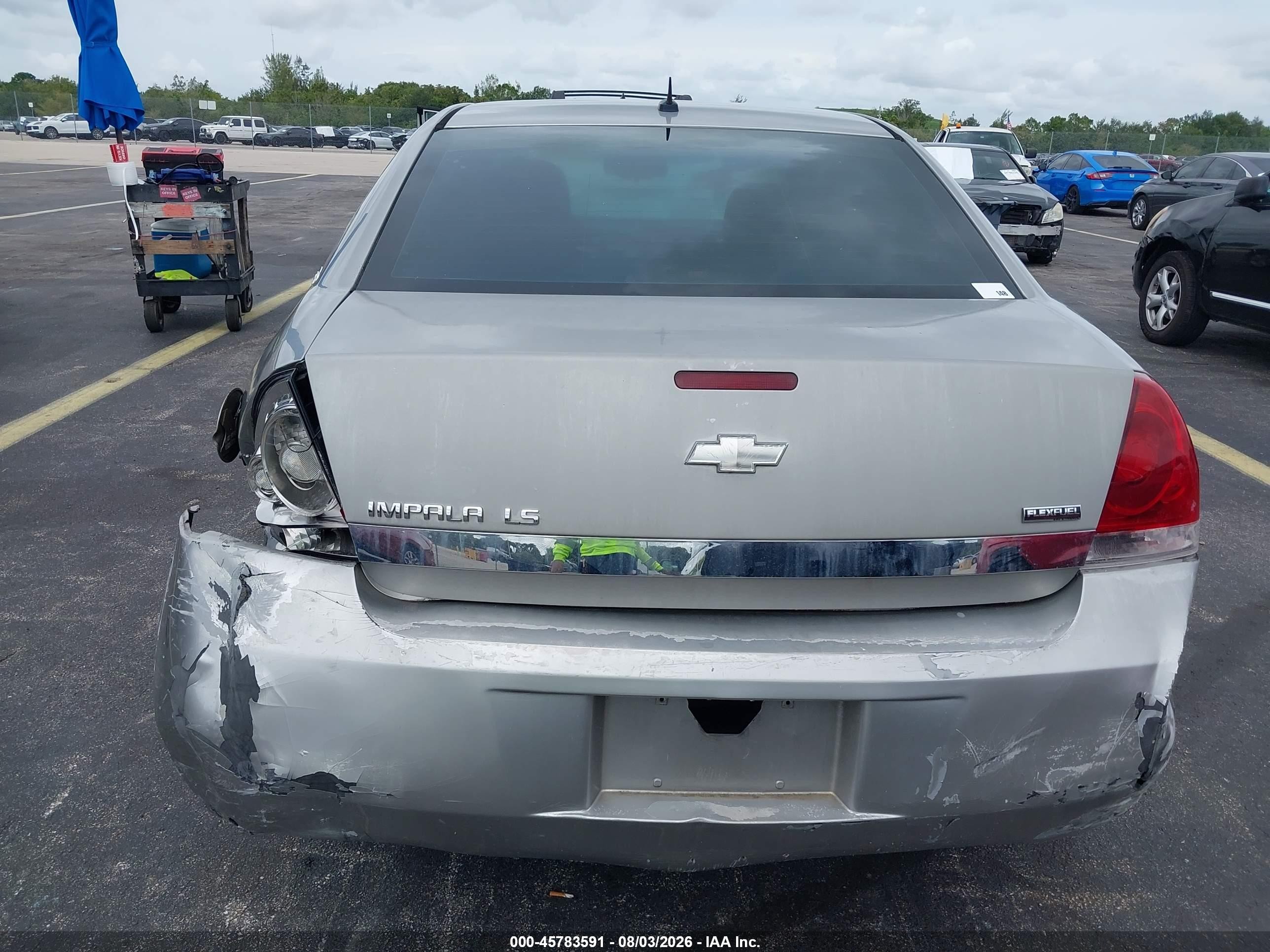 2008 Chevrolet Impala Ls Серебряный vin: 2G1WB58K089145752