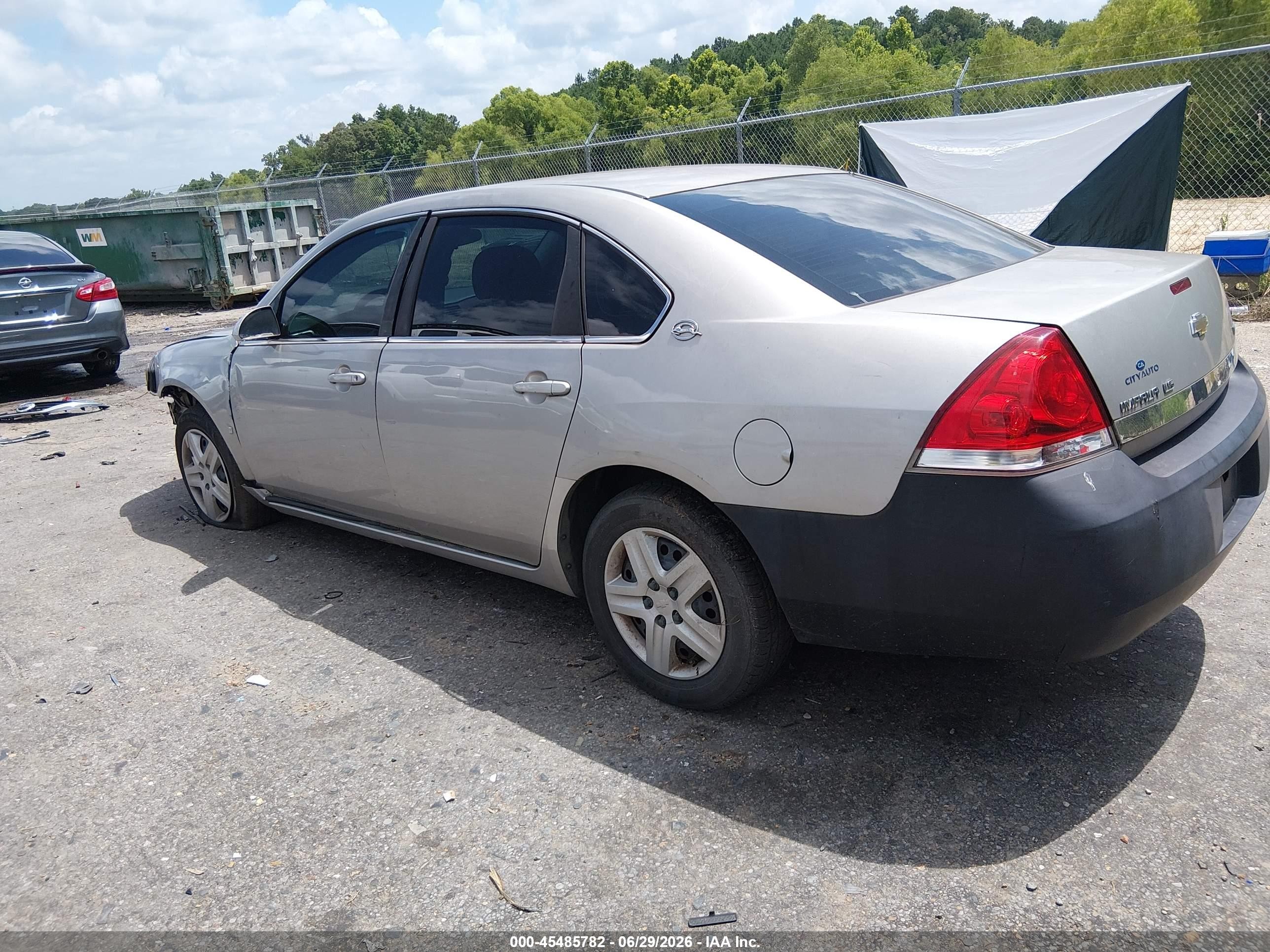 2008 Chevrolet Impala Ls Silver vin: 2G1WB58K089148568