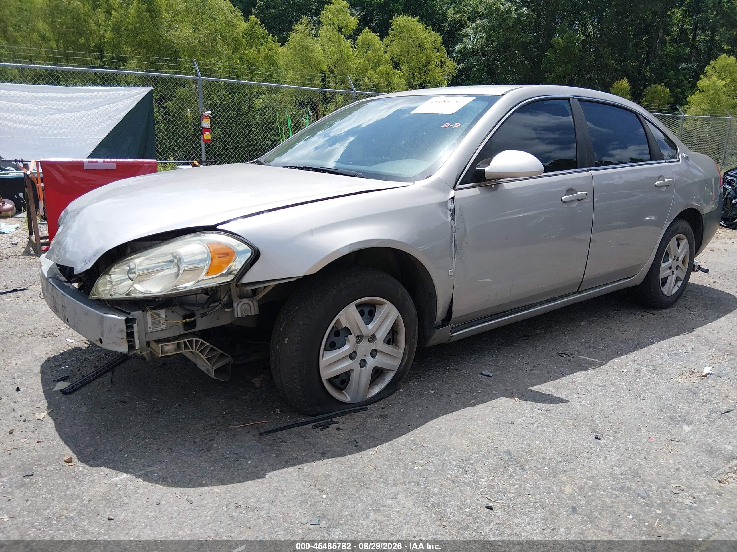 2008 Chevrolet Impala Ls Silver vin: 2G1WB58K089148568