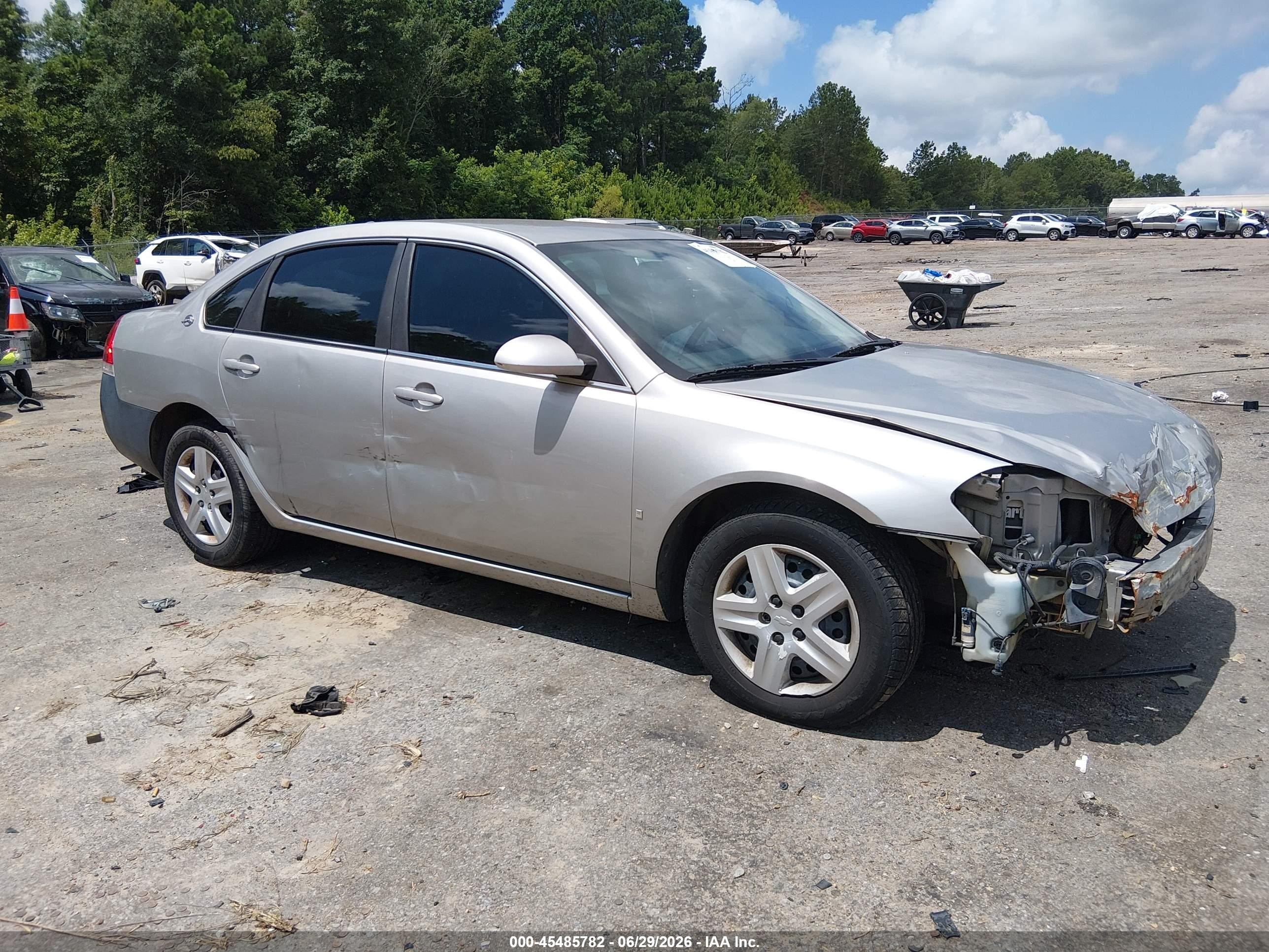 2008 Chevrolet Impala Ls Silver vin: 2G1WB58K089148568