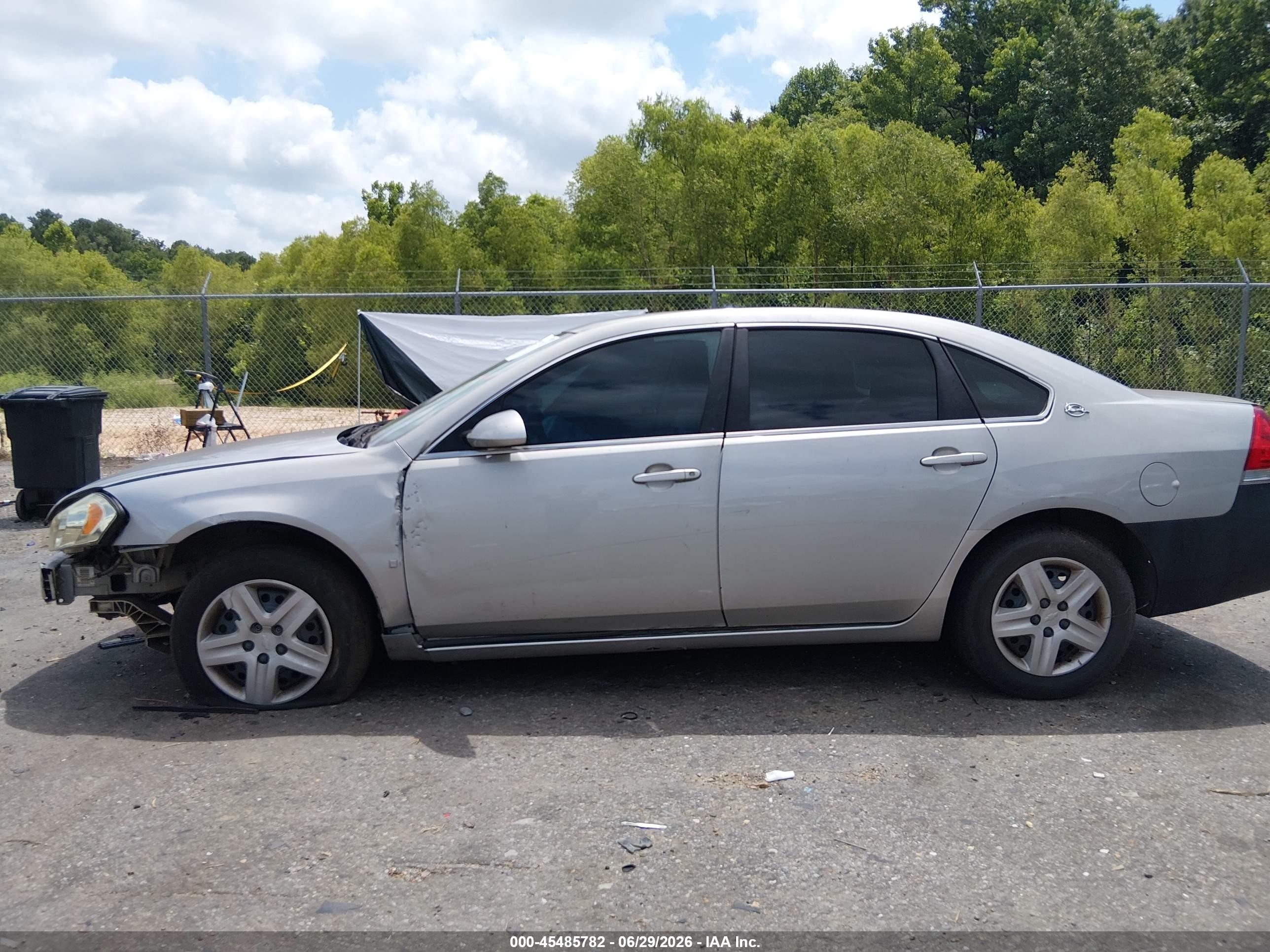 2008 Chevrolet Impala Ls Silver vin: 2G1WB58K089148568