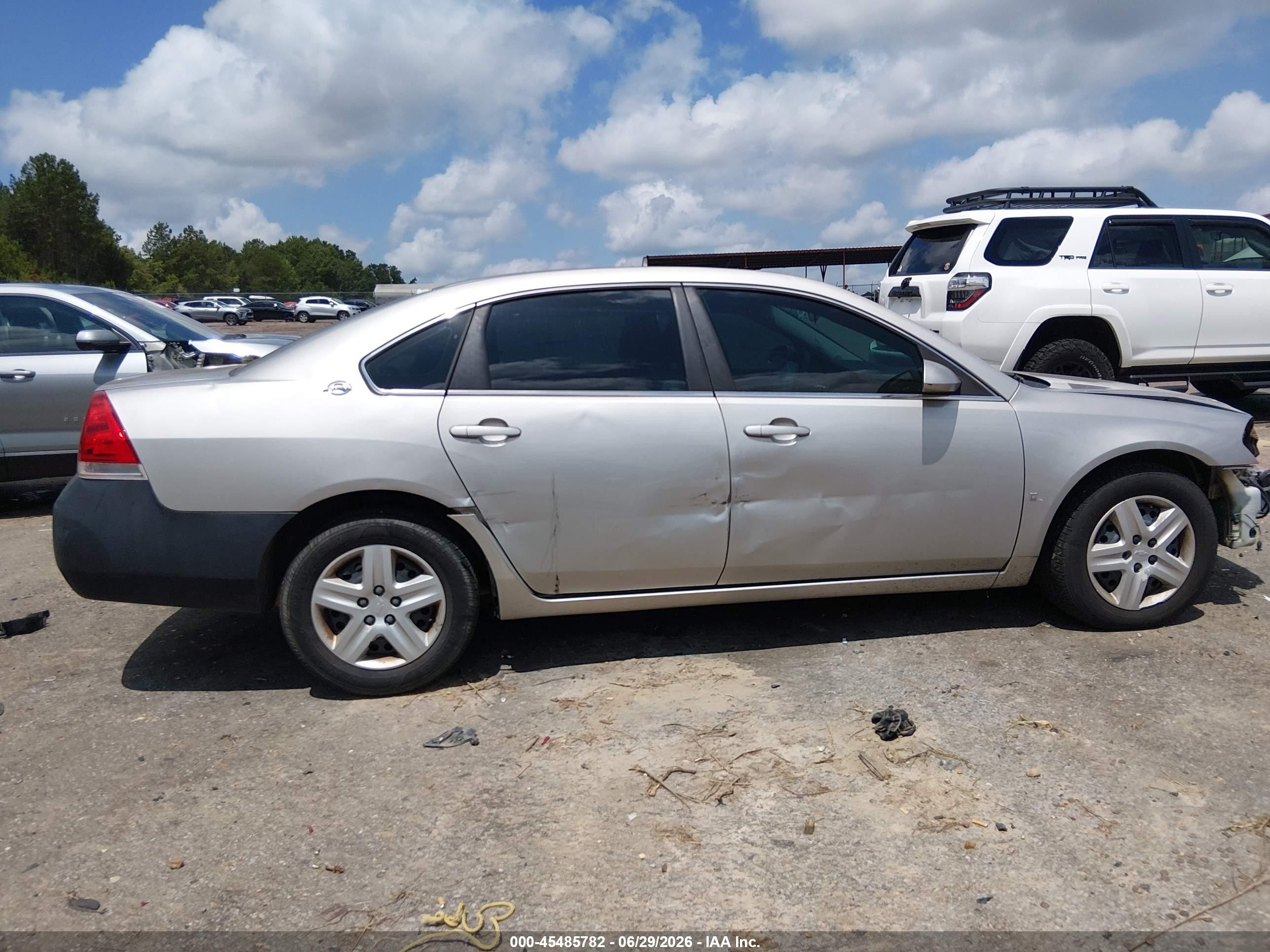 2008 Chevrolet Impala Ls Silver vin: 2G1WB58K089148568