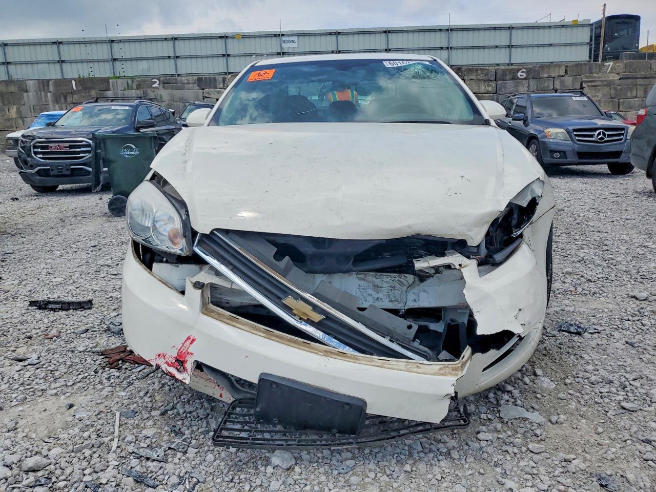 2008 Chevrolet Impala Ls White vin: 2G1WB58K089187824