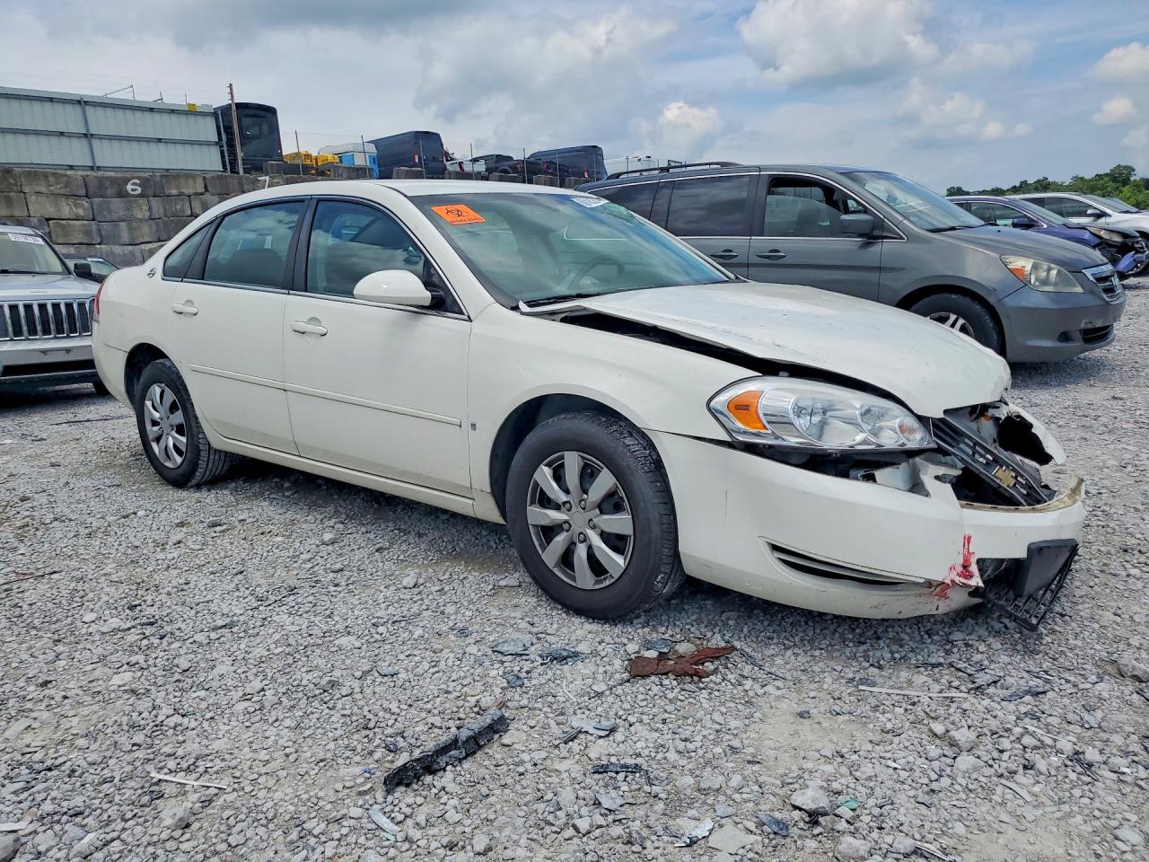 2008 Chevrolet Impala Ls White vin: 2G1WB58K089187824