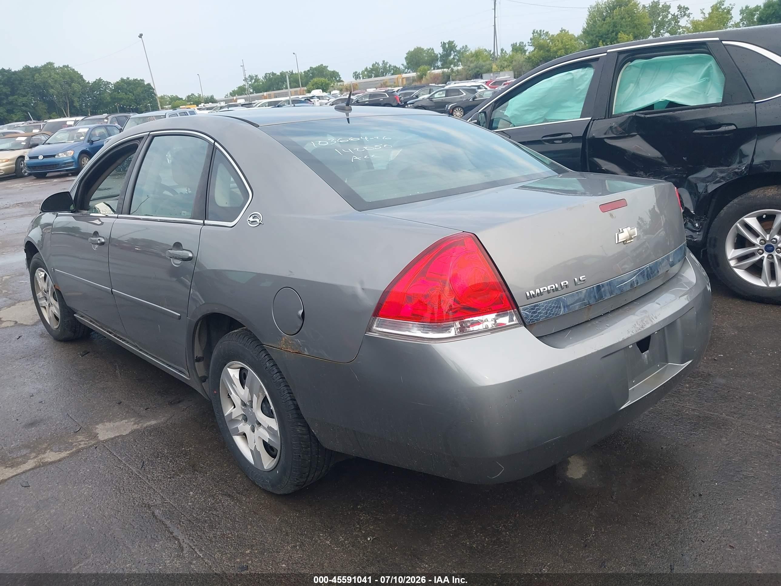 2006 Chevrolet Impala Ls Gray vin: 2G1WB58K169142050