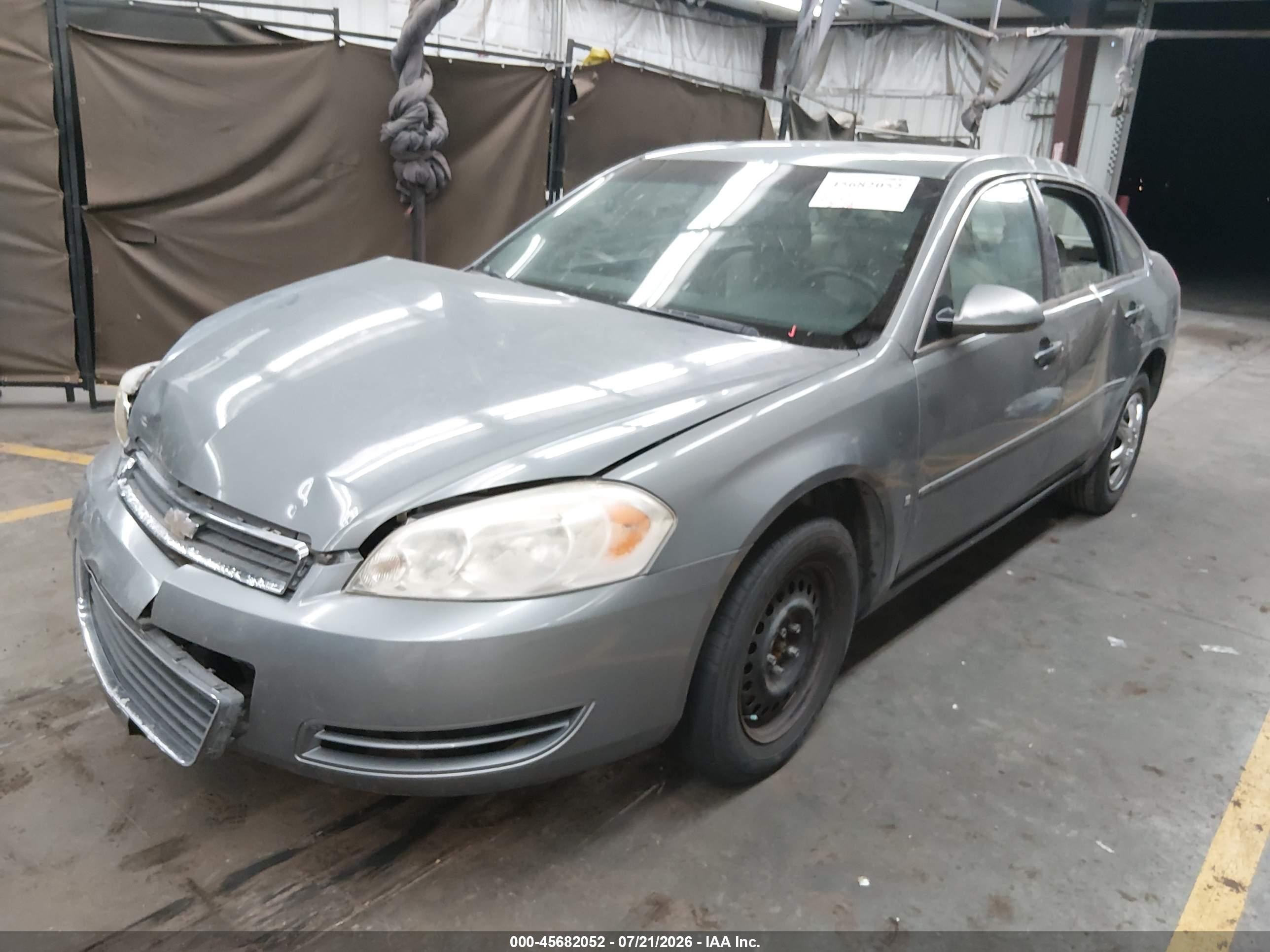 2007 Chevrolet Impala Ls Gray vin: 2G1WB58K179245700