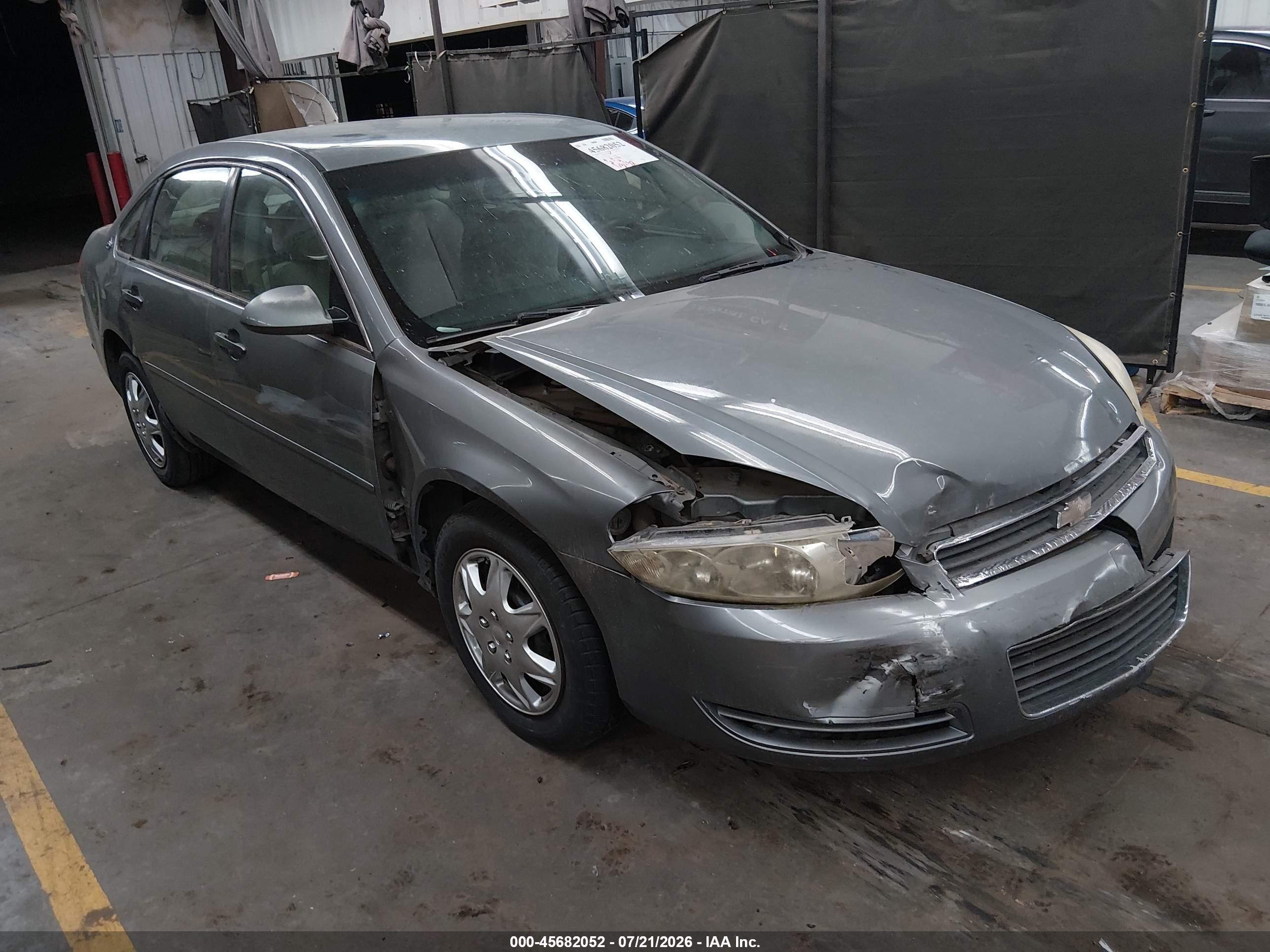 2007 Chevrolet Impala Ls Серый vin: 2G1WB58K179245700