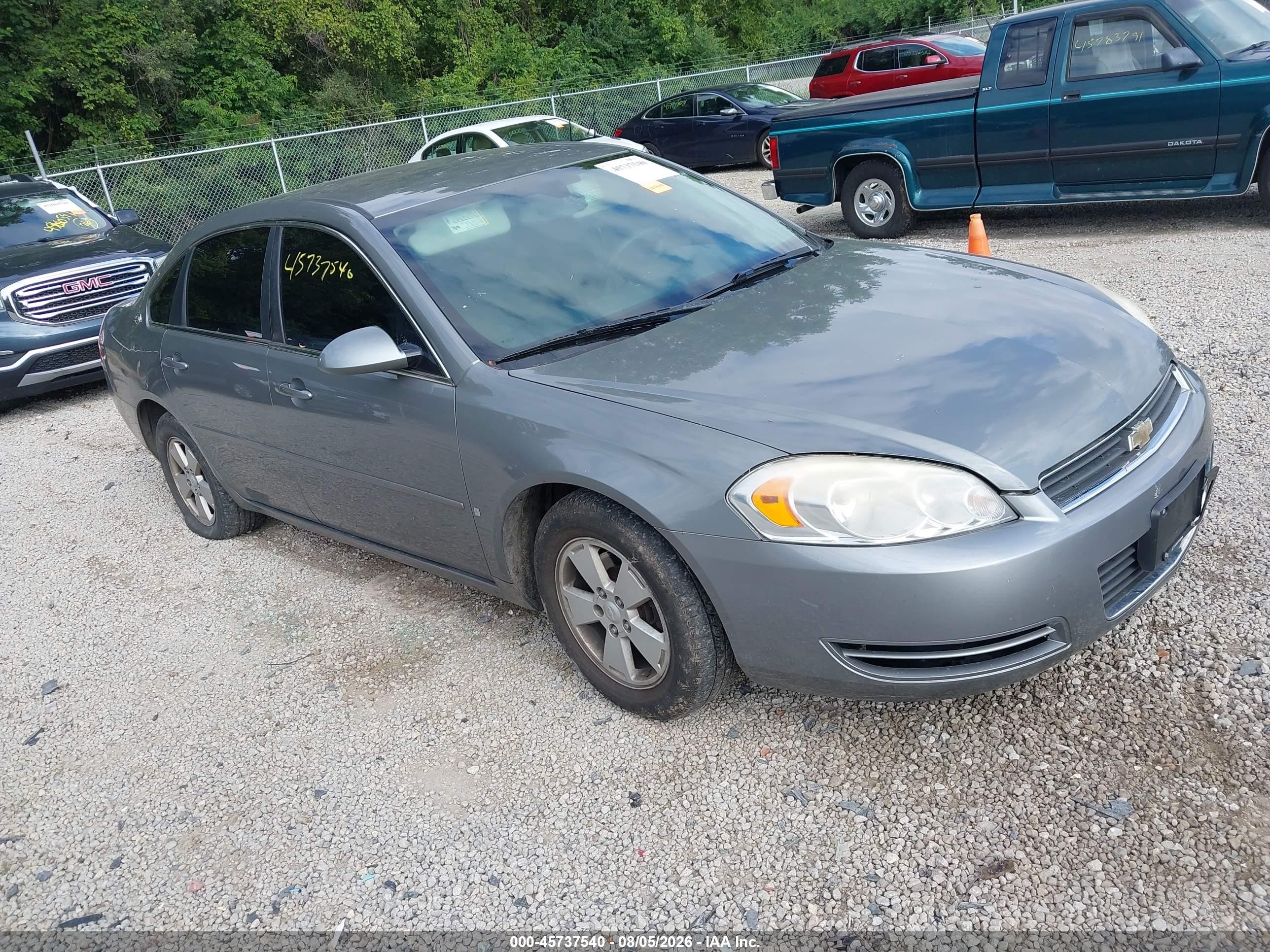 2007 Chevrolet Impala Ls Gray vin: 2G1WB58K179332321