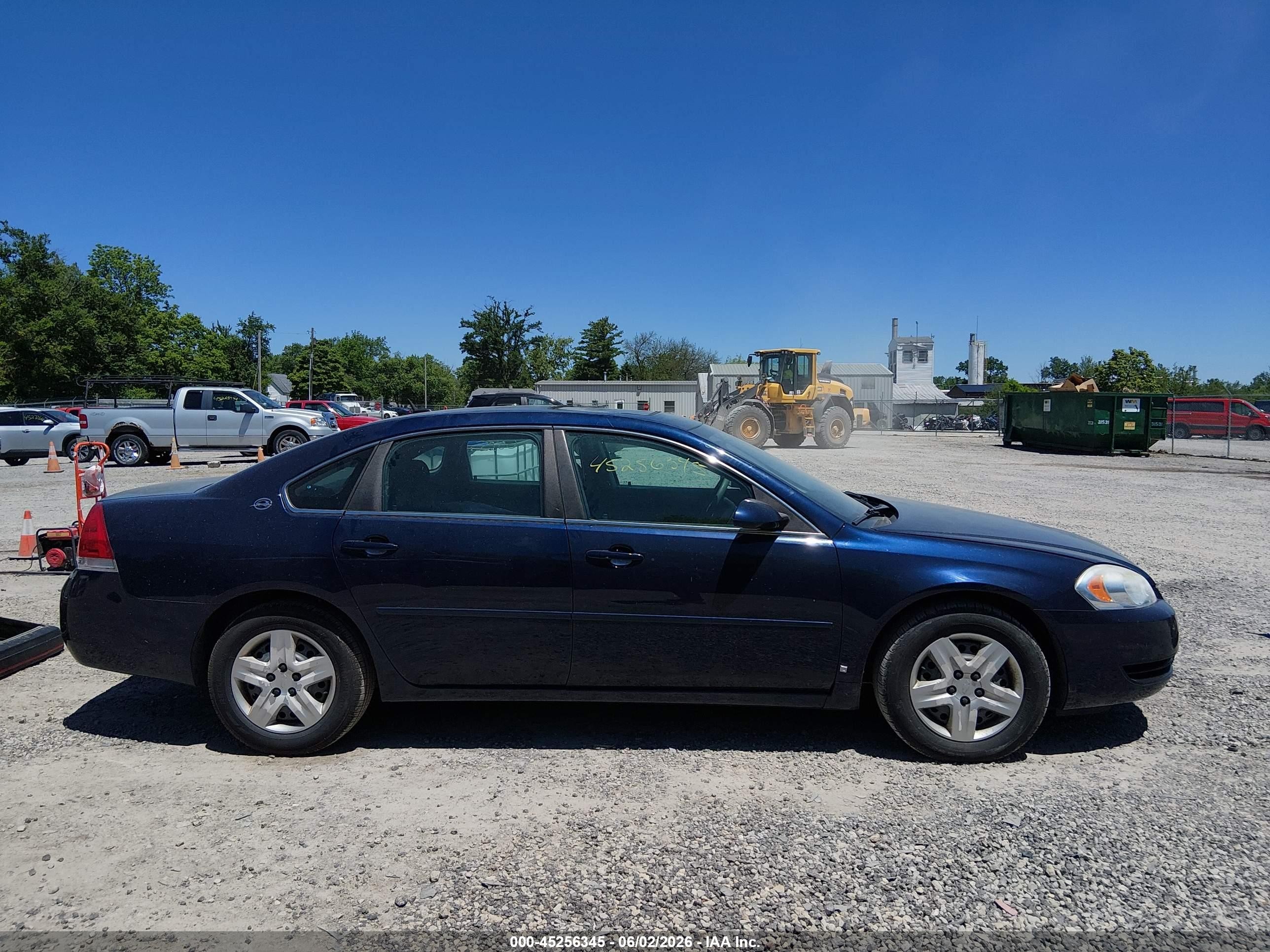 2008 Chevrolet Impala Ls Blue vin: 2G1WB58K181278633