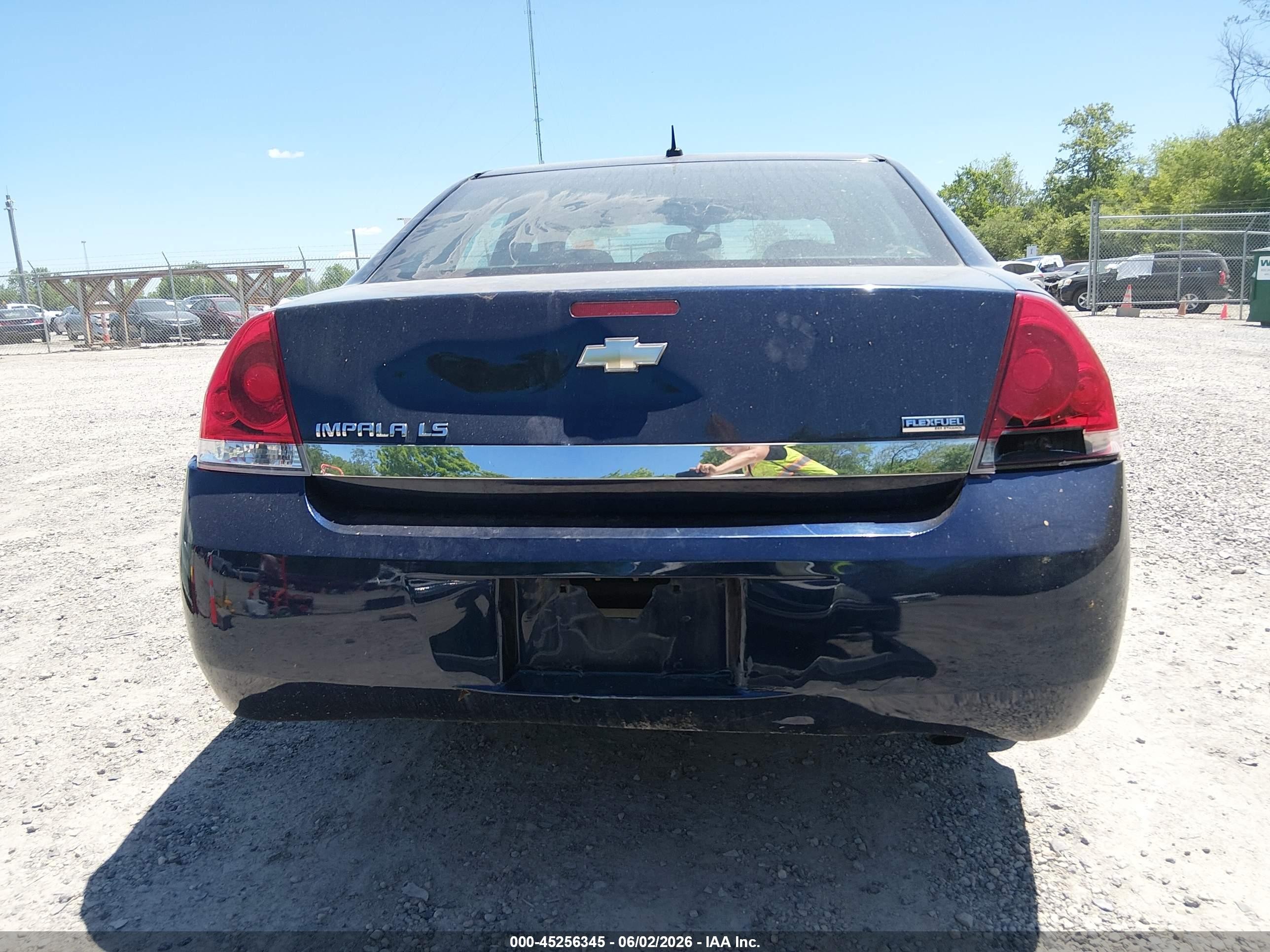 2008 Chevrolet Impala Ls Blue vin: 2G1WB58K181278633